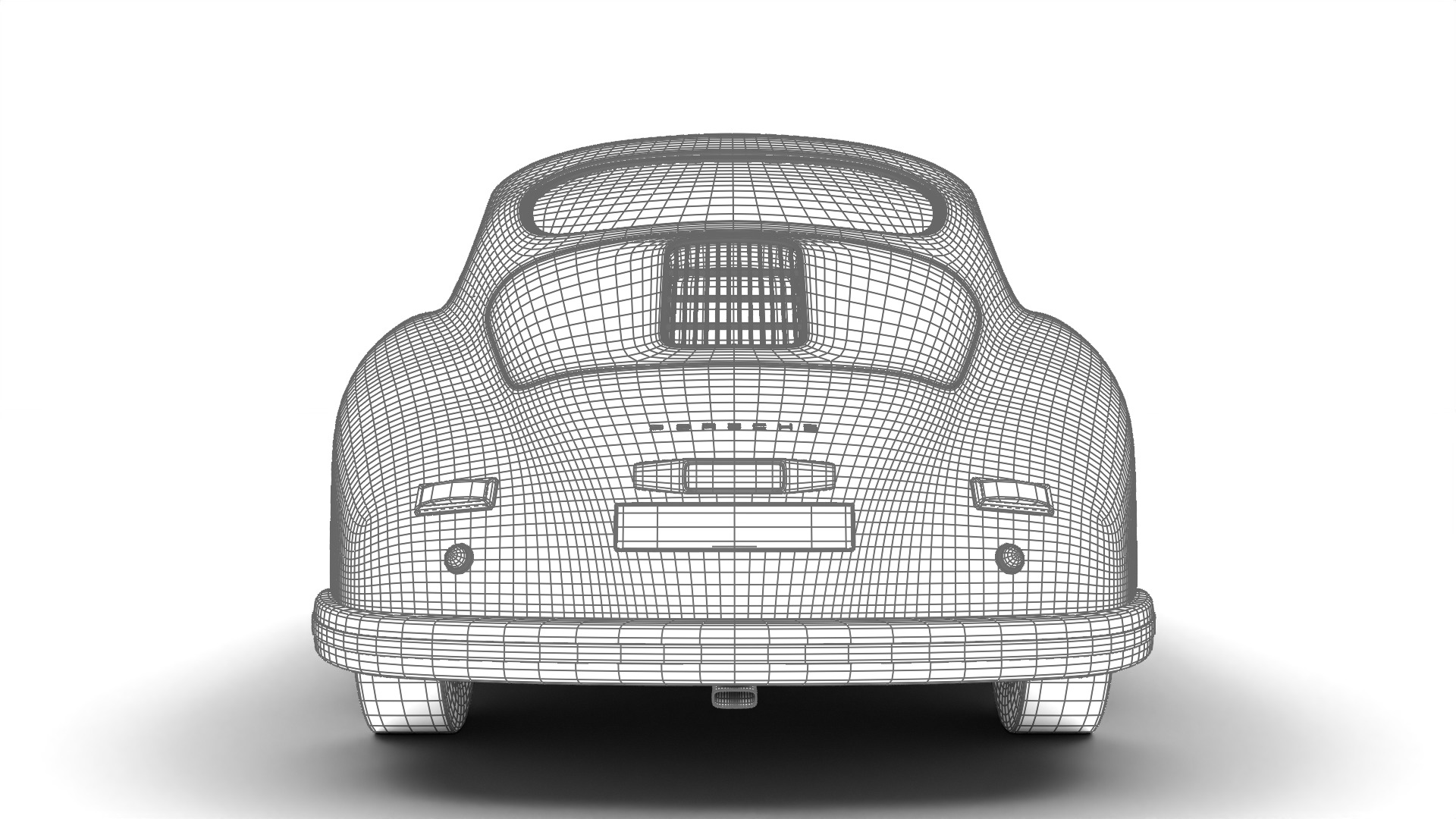 Porsche 356 1300 1952 3d model 3D model_38