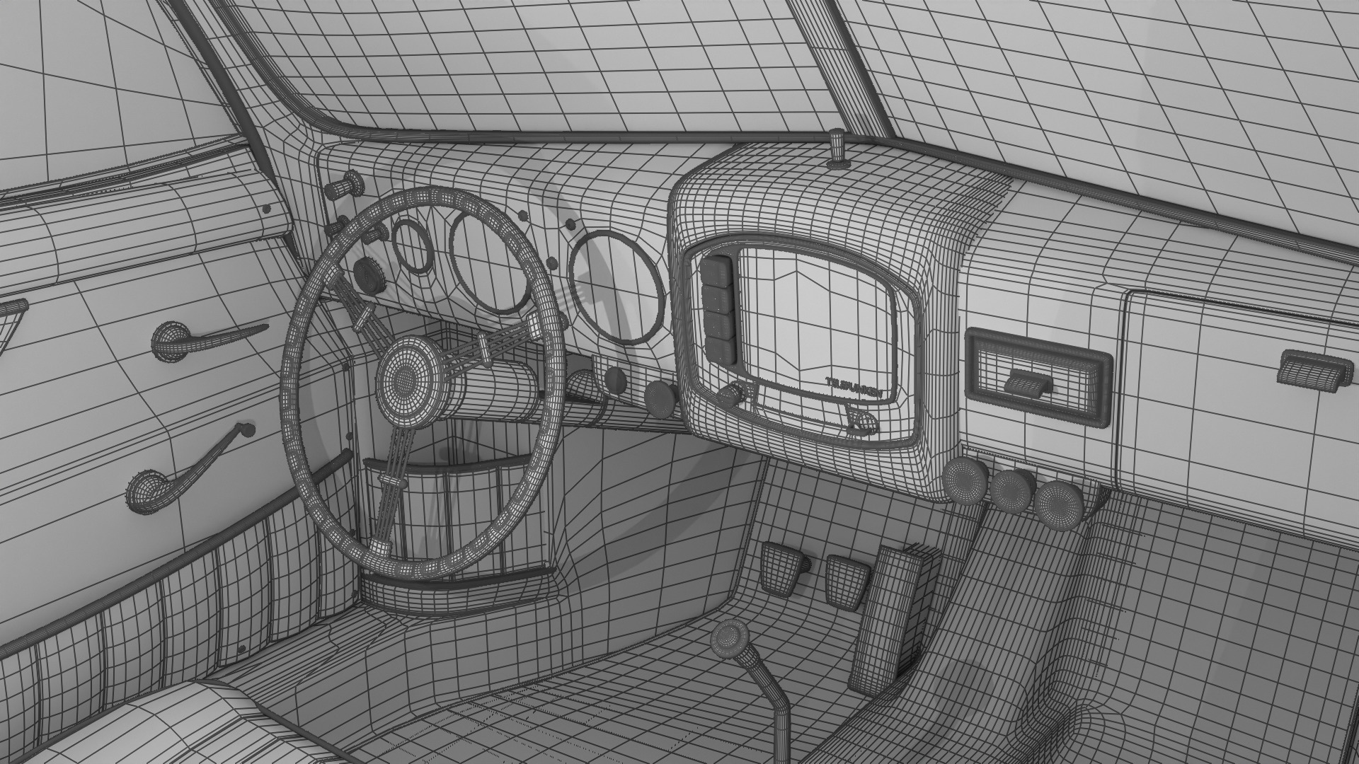 Porsche 356 1300 1952 3d model 3D model_48