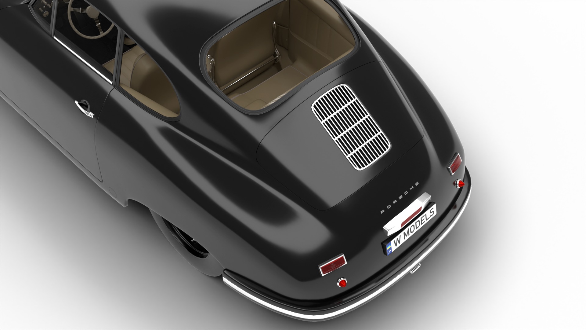 Porsche 356 1300 1952 3d model 3D model_11