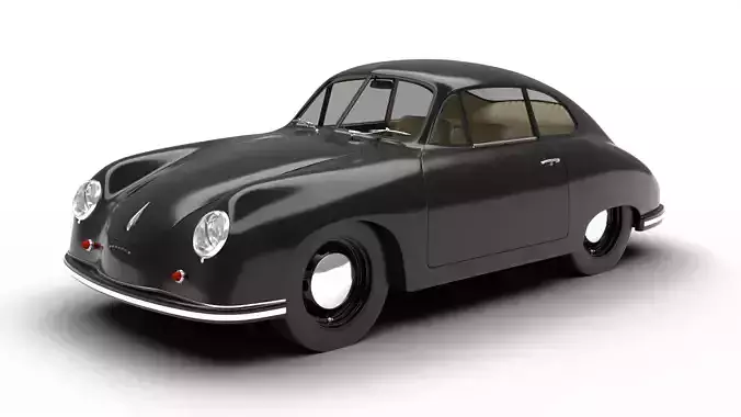 Porsche 356 1300 1952 3d model 3D model
