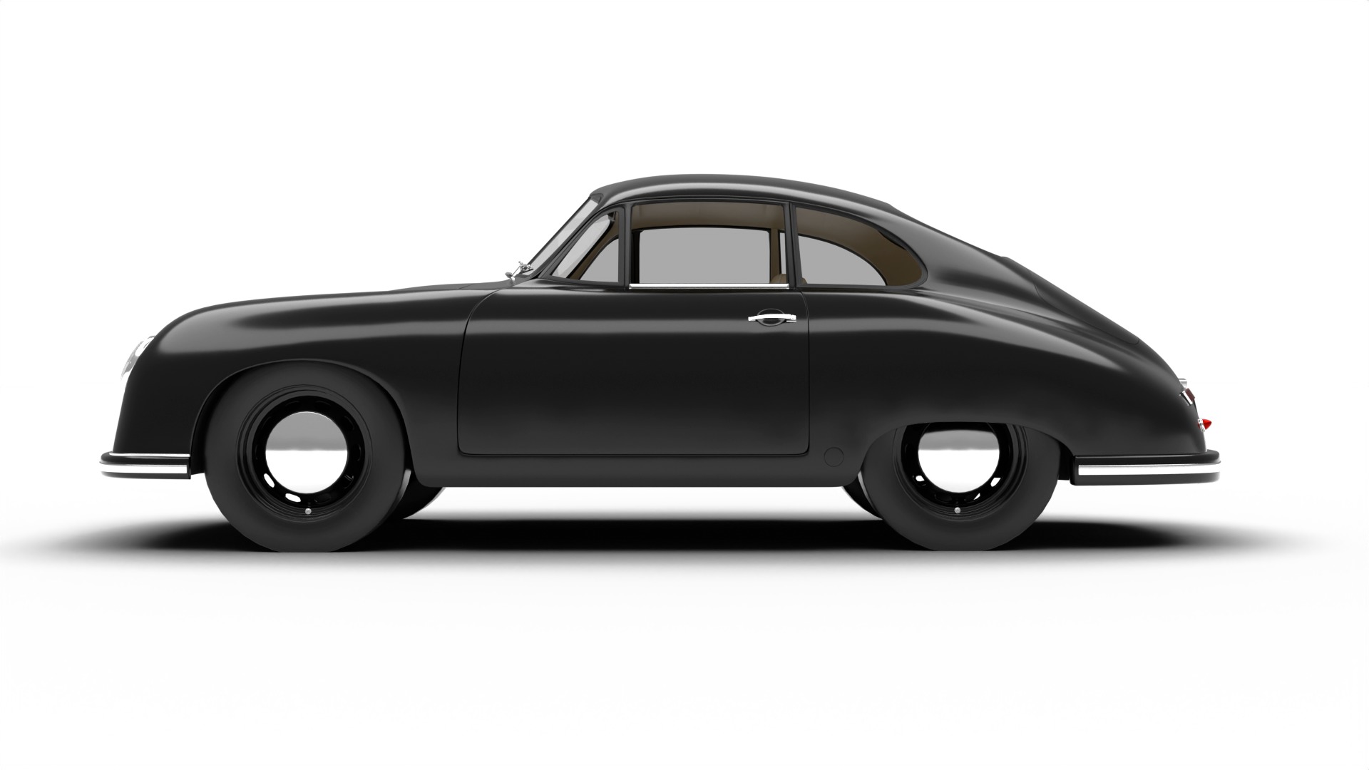 Porsche 356 1300 1952 3d model 3D model_12