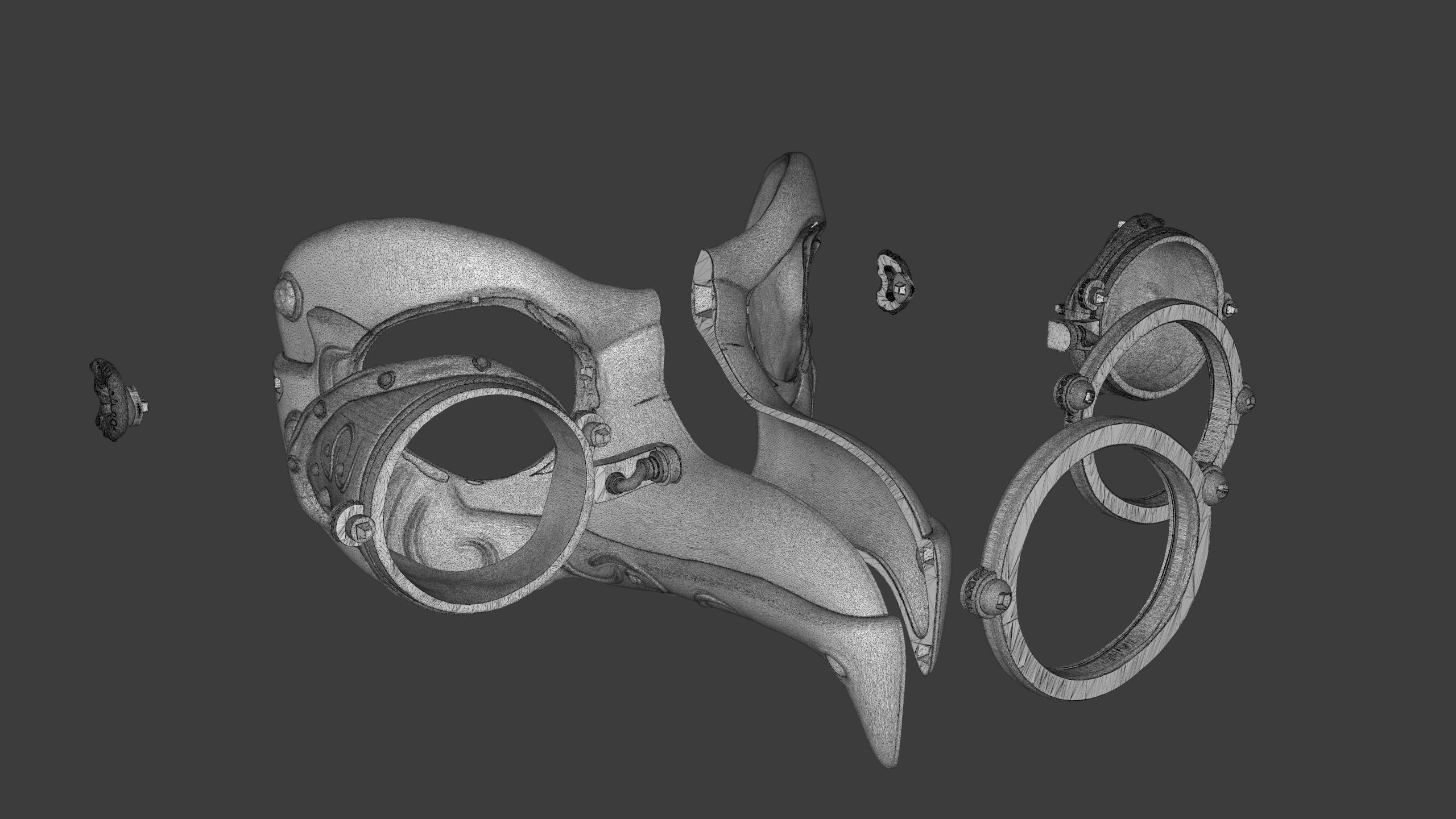 Royal Steampunk Penguin Mask 3D print model_19