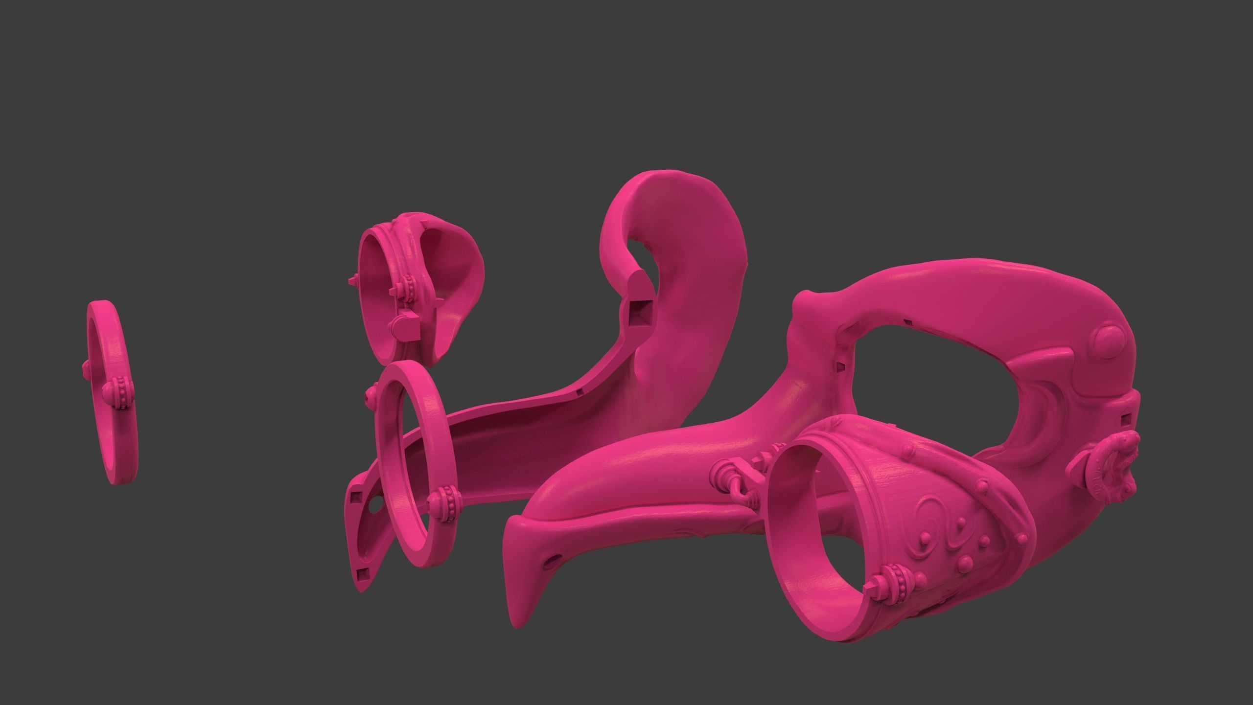 Royal Steampunk Penguin Mask 3D print model_16