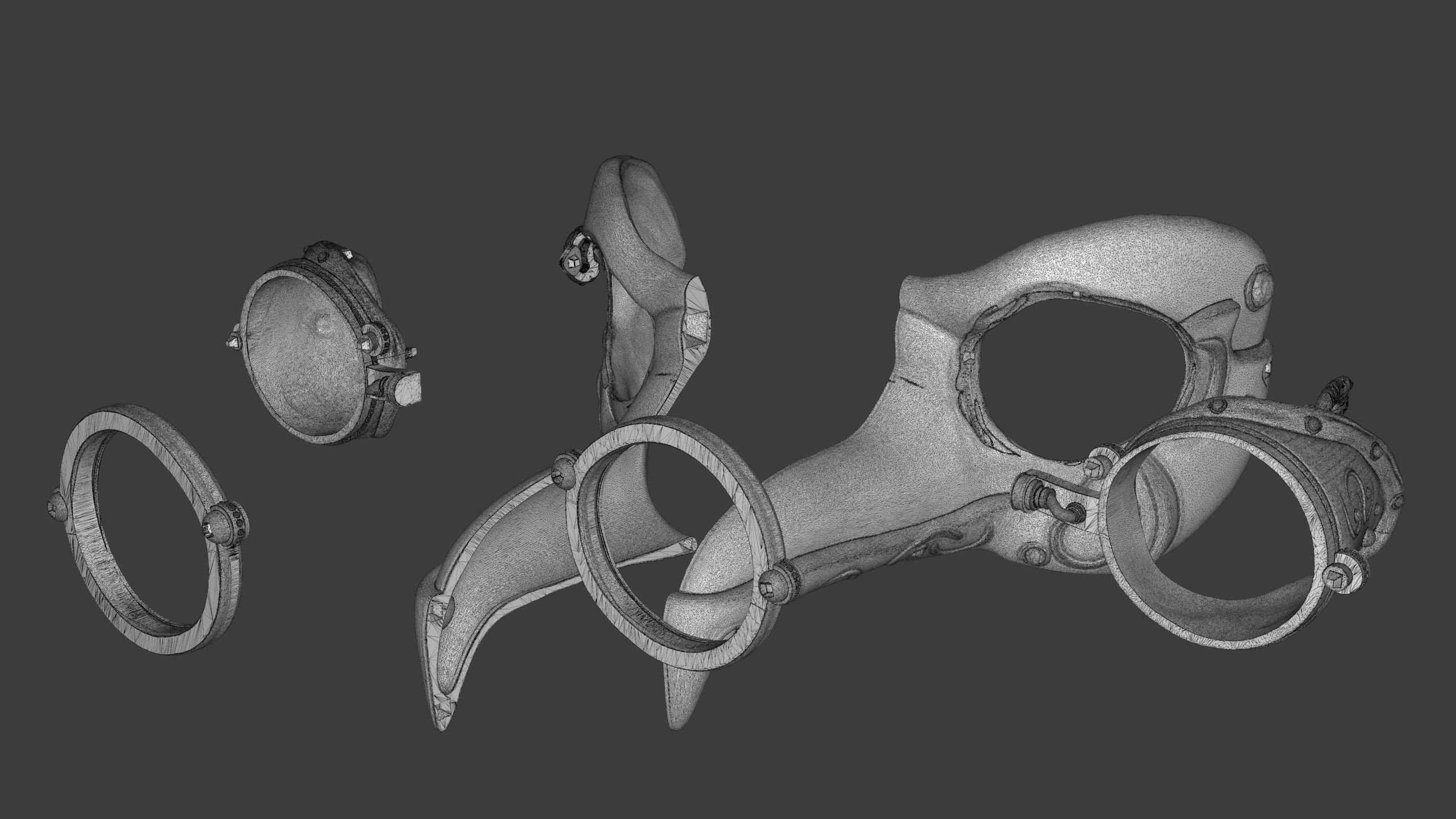 Royal Steampunk Penguin Mask 3D print model_17