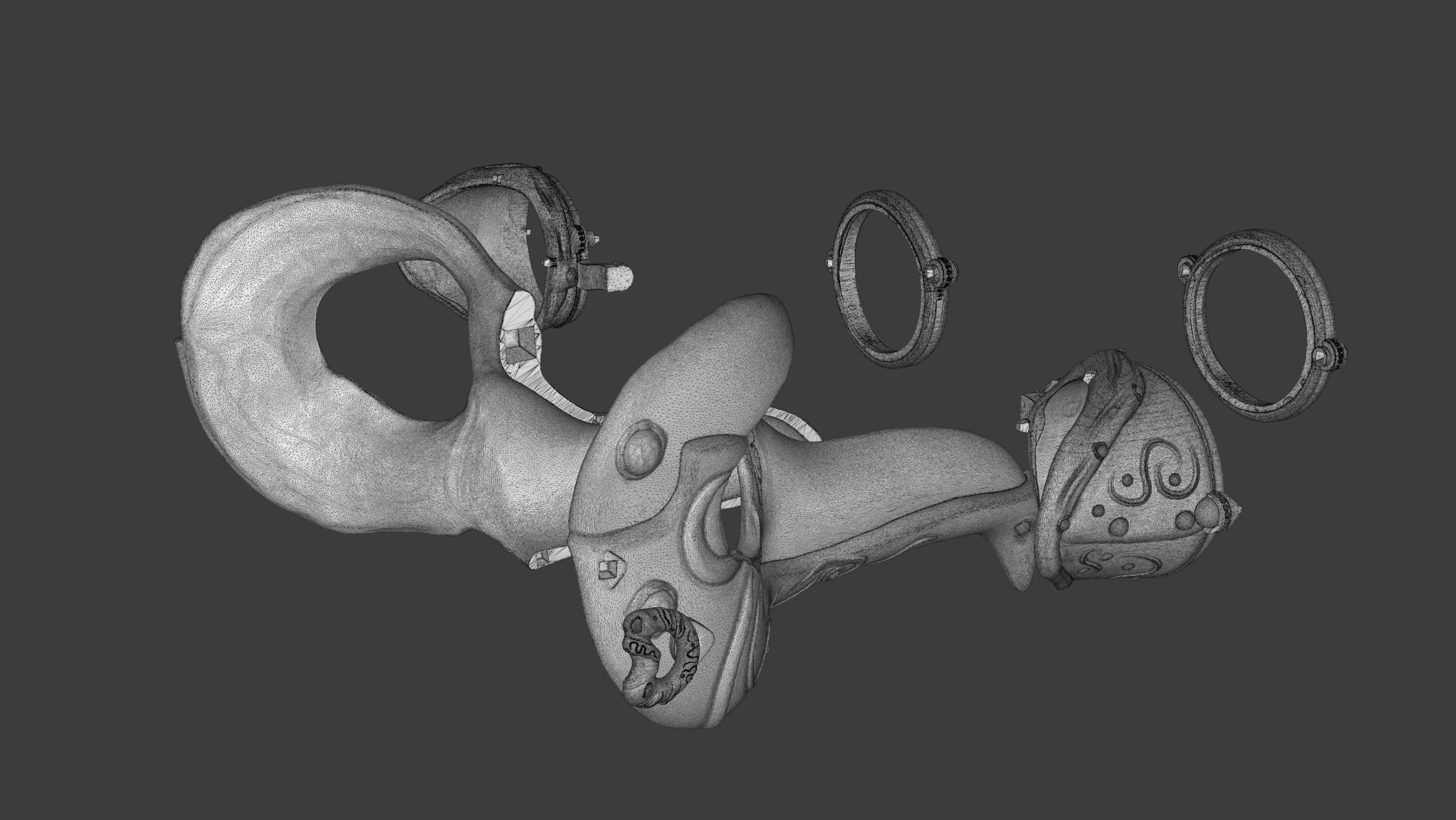 Royal Steampunk Penguin Mask 3D print model_22