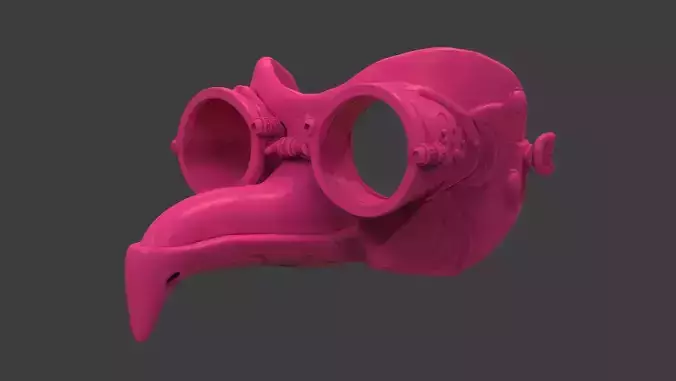 Royal Steampunk Penguin Mask 3D print model