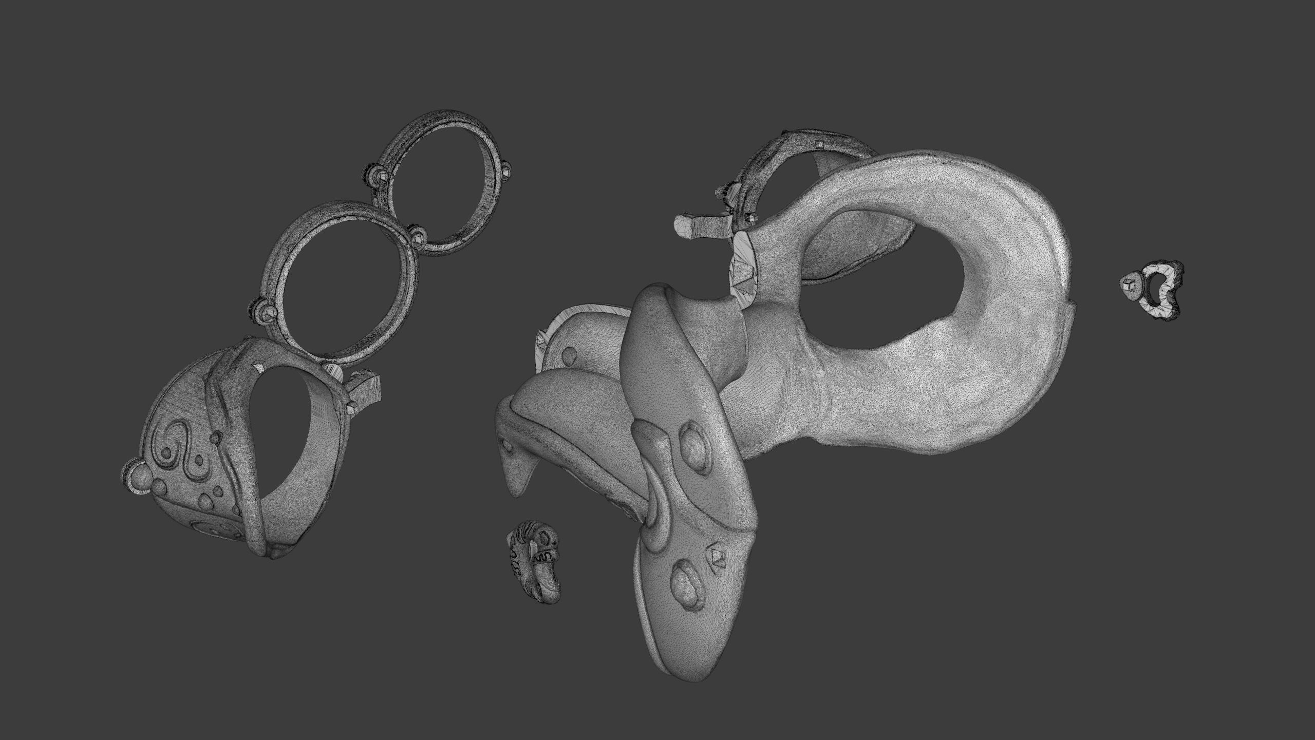 Royal Steampunk Penguin Mask 3D print model_24