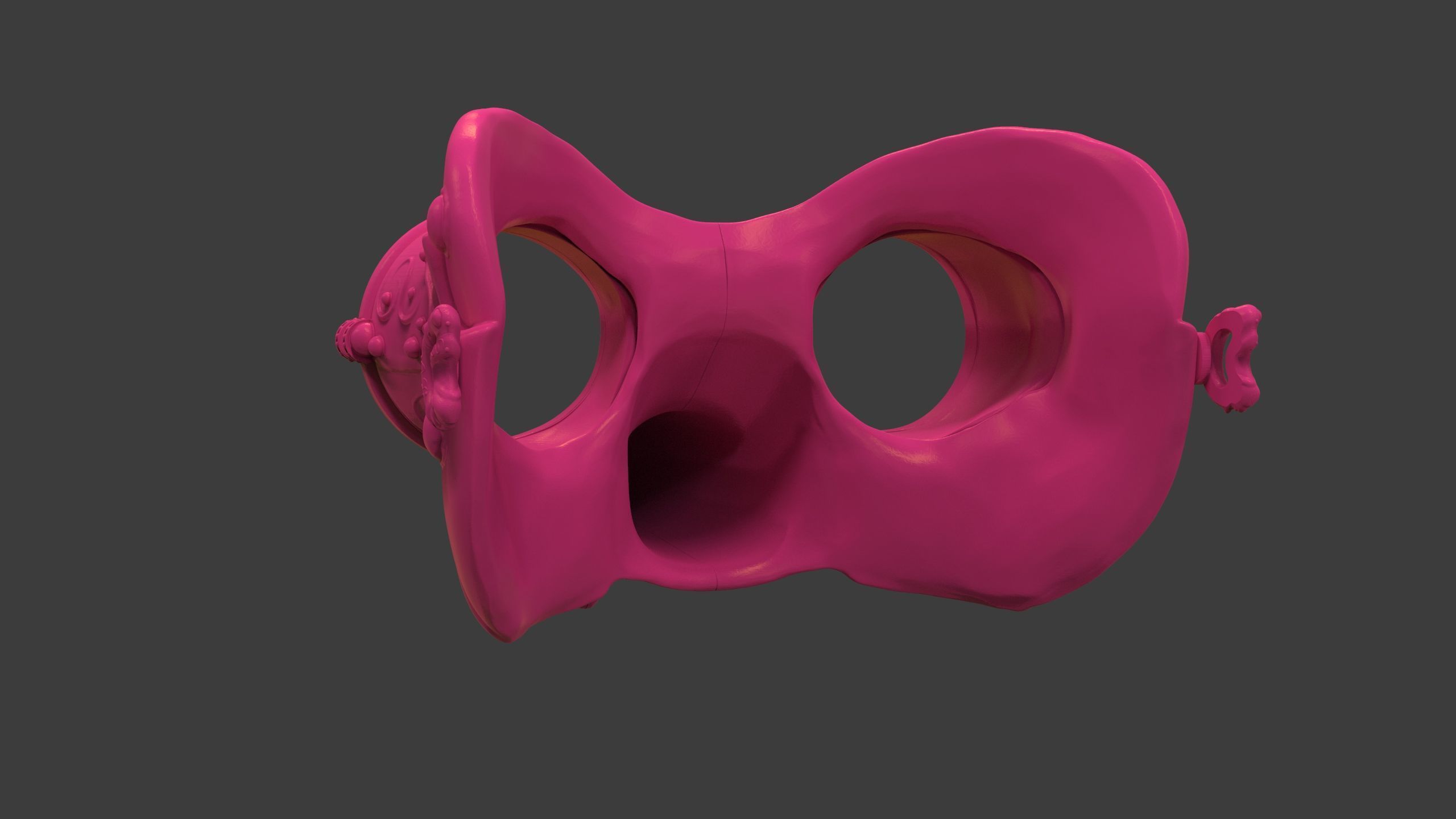 Royal Steampunk Penguin Mask 3D print model_3