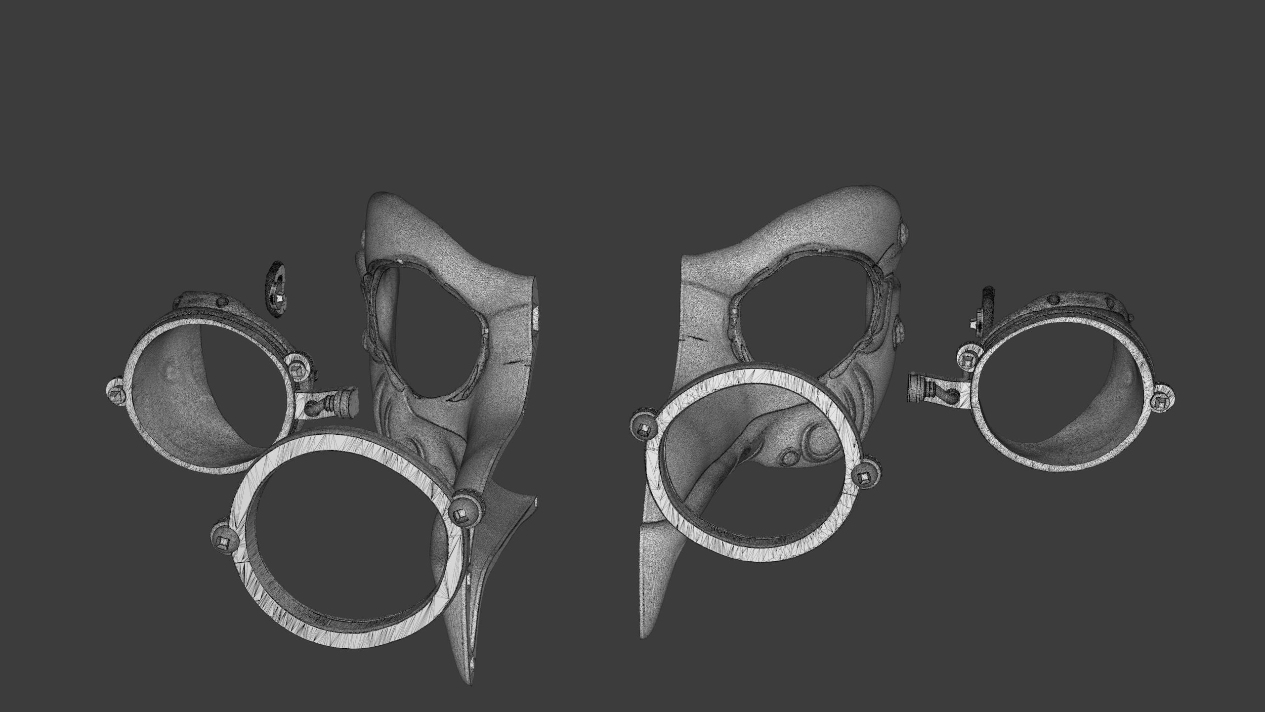 Royal Steampunk Penguin Mask 3D print model_18