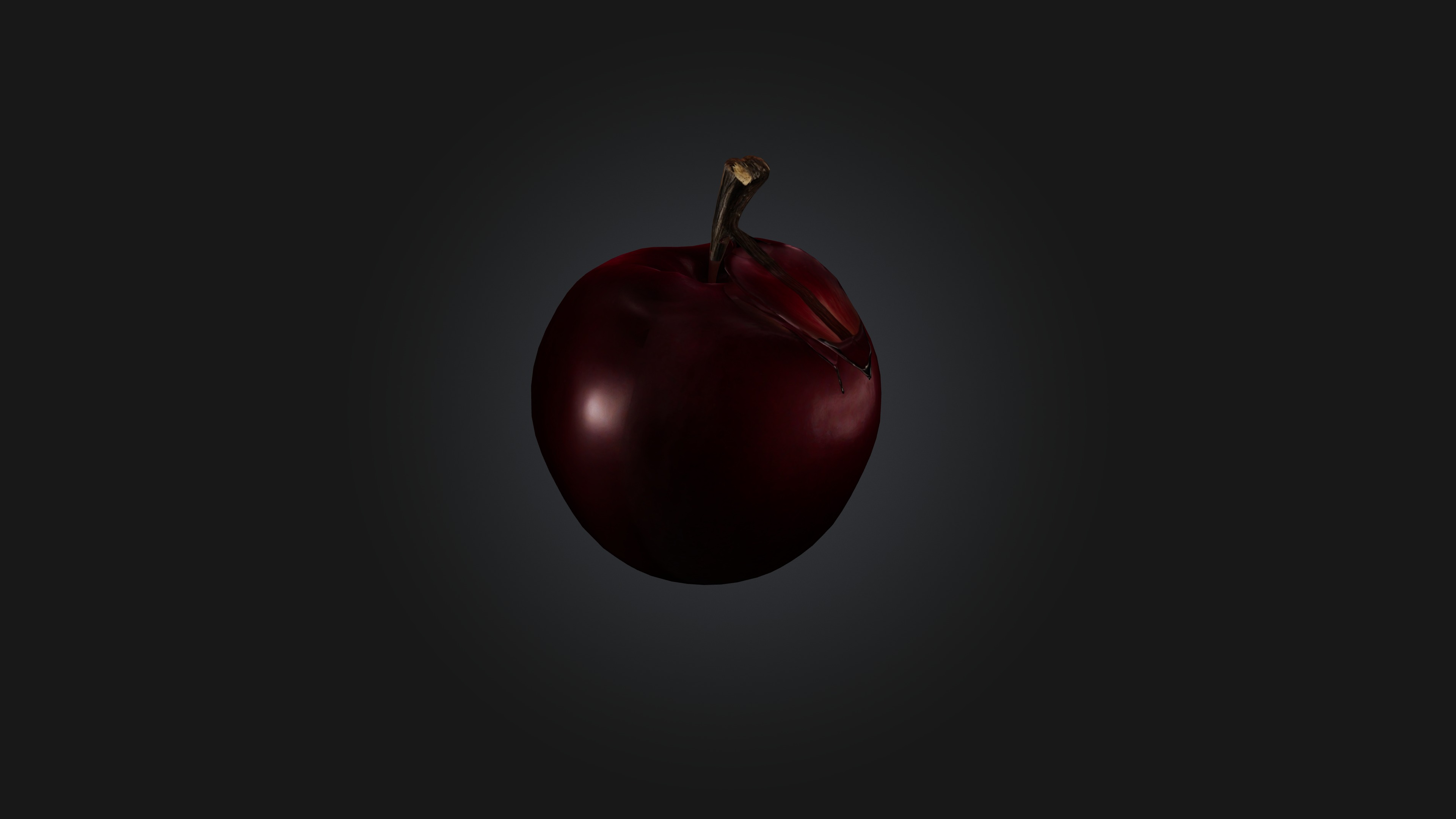 Poisoned Apple Low-poly 3D model_4