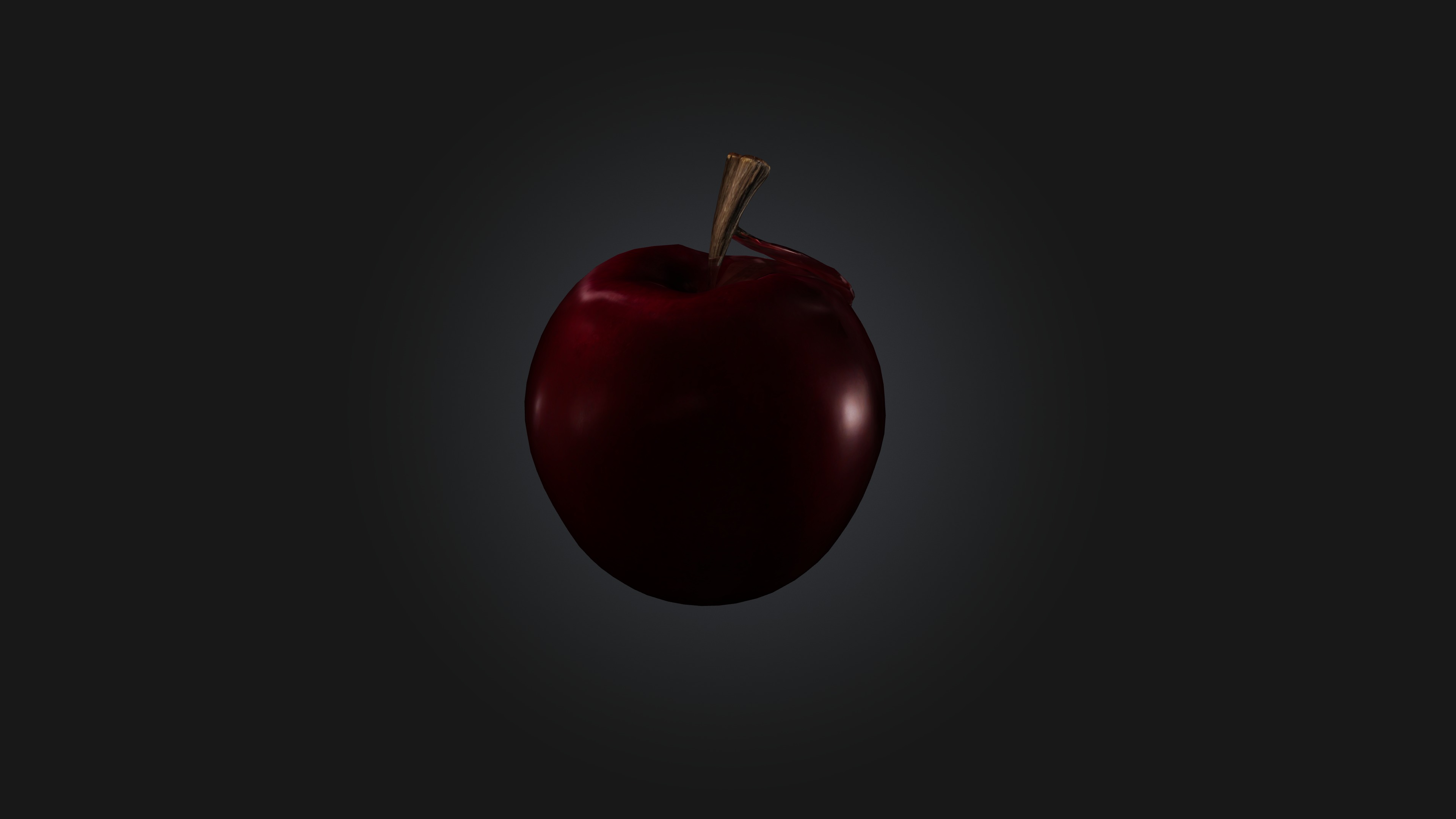 Poisoned Apple Low-poly 3D model_6