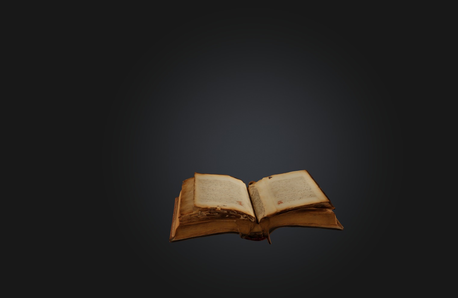 Rare Manuscript or Book Low-poly 3D model_6