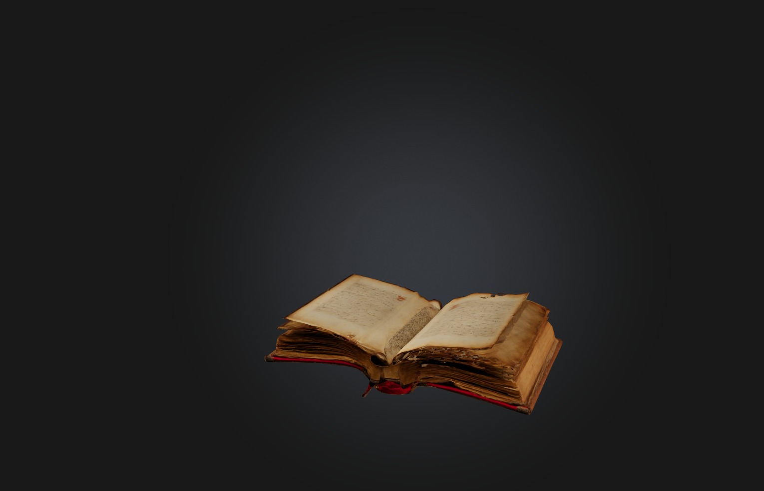 Rare Manuscript or Book Low-poly 3D model_2