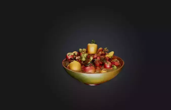 Realistic Fruit Bowl