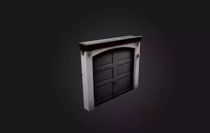 Realistic Garage Door Low-poly 3D model