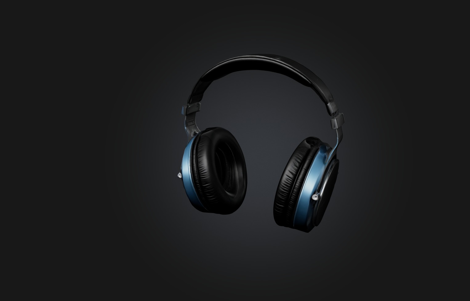 Realistic Headphones Low-poly 3D model_2