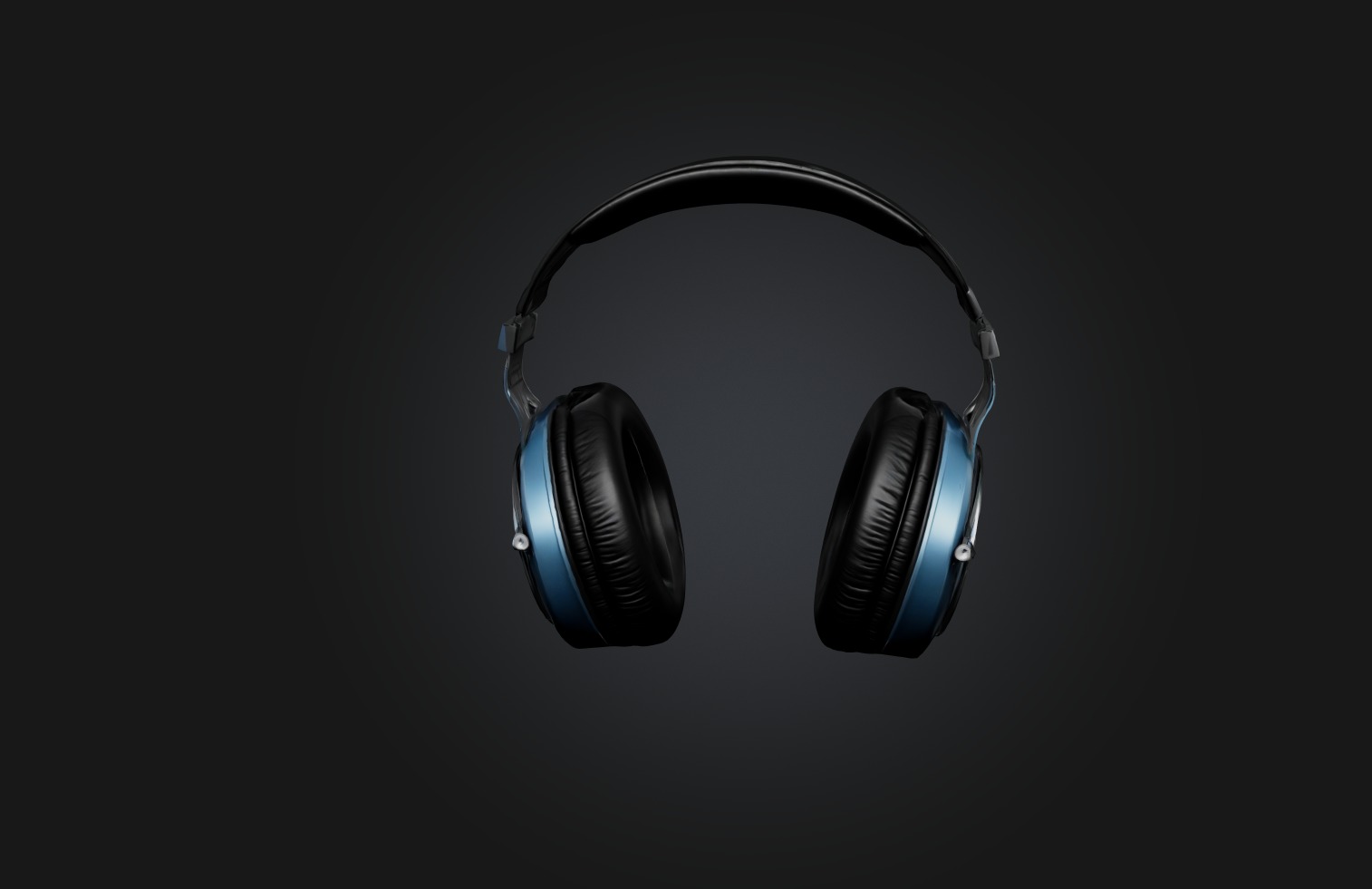 Realistic Headphones Low-poly 3D model_3