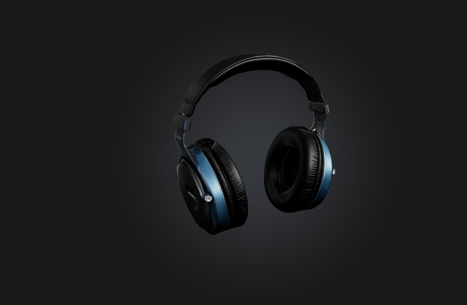 Realistic Headphones Low-poly 3D model_4