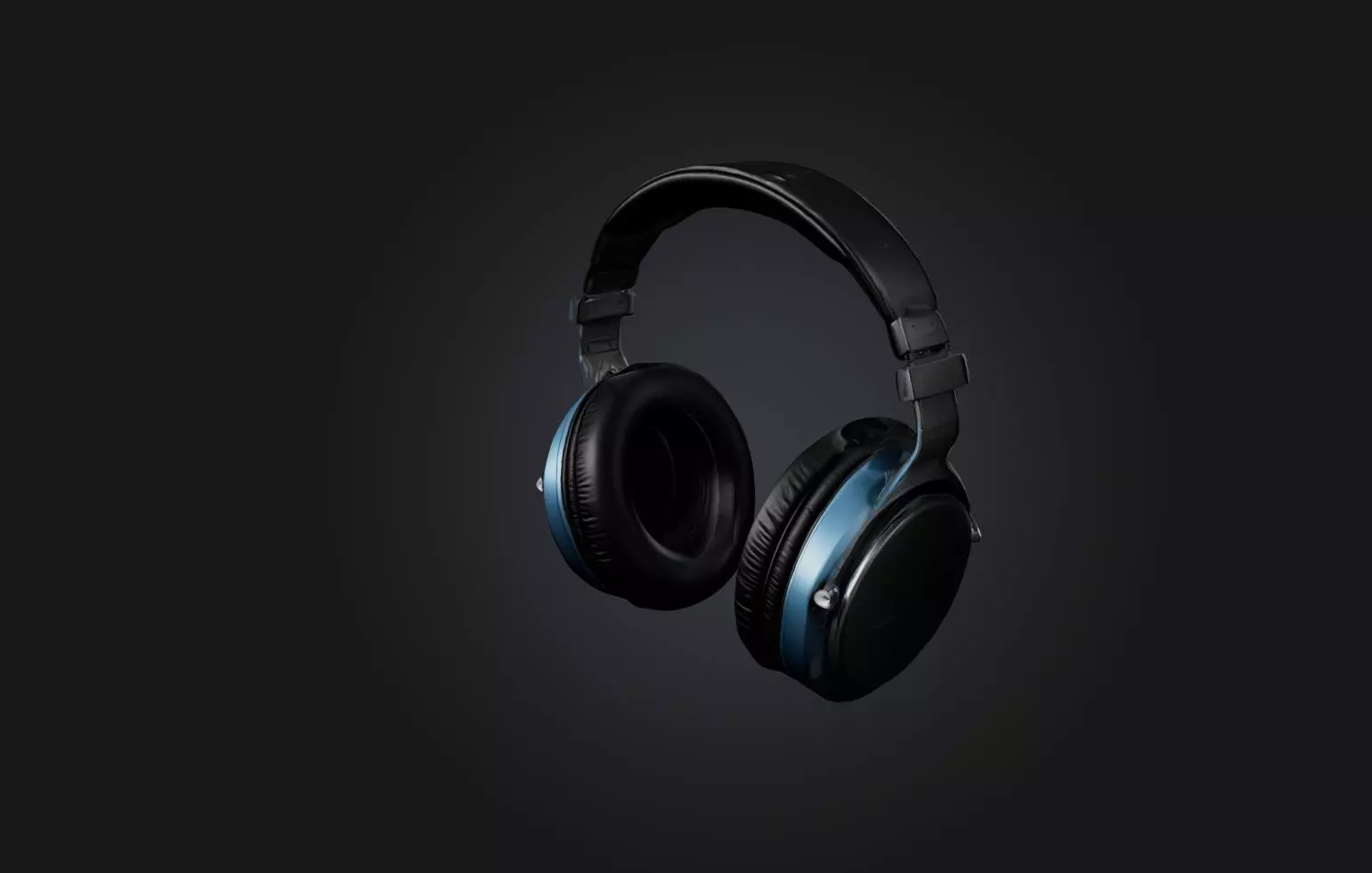 Realistic Headphones Low-poly 3D model_0