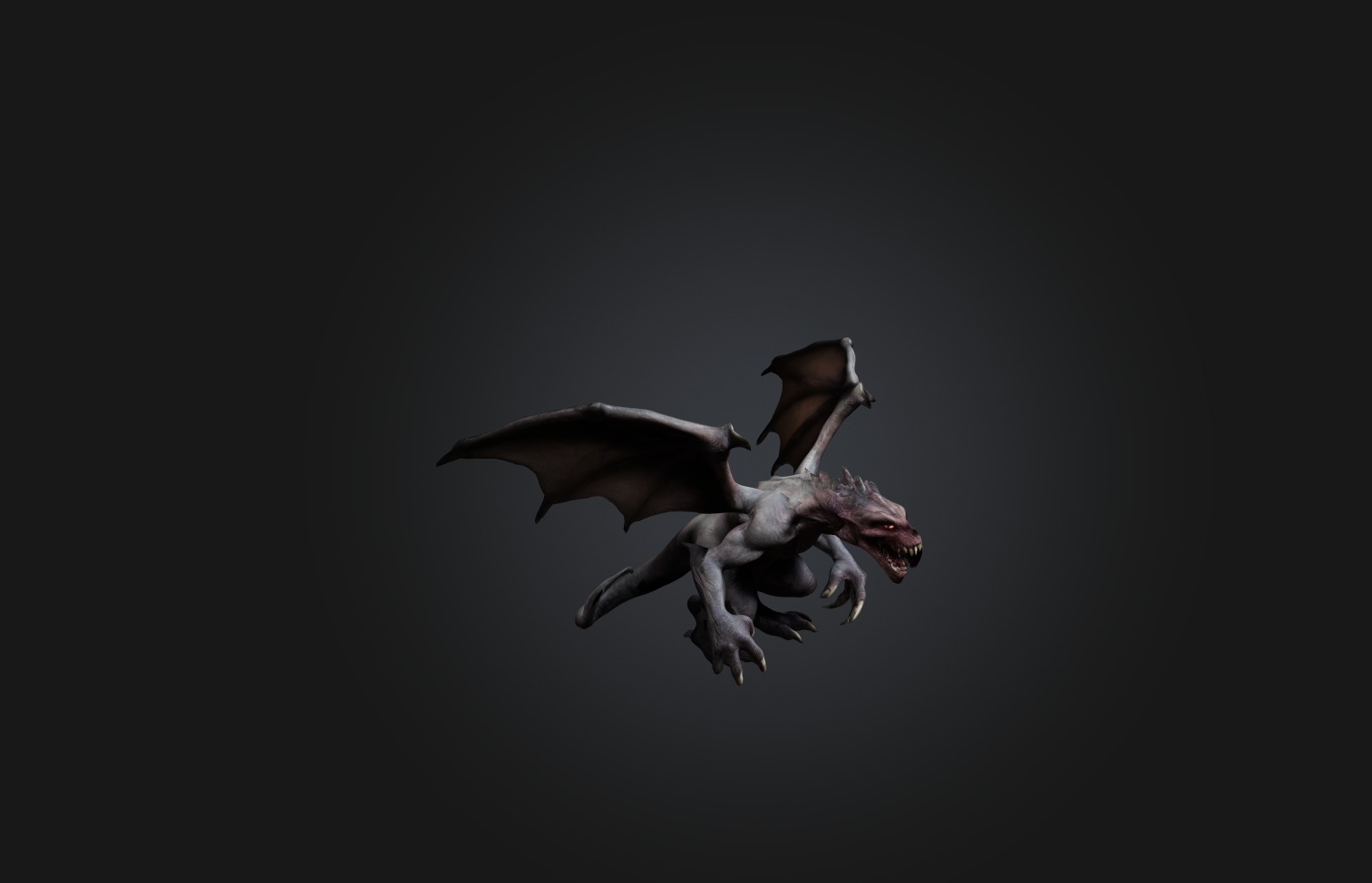 Realistic Monster Low-poly 3D model_5