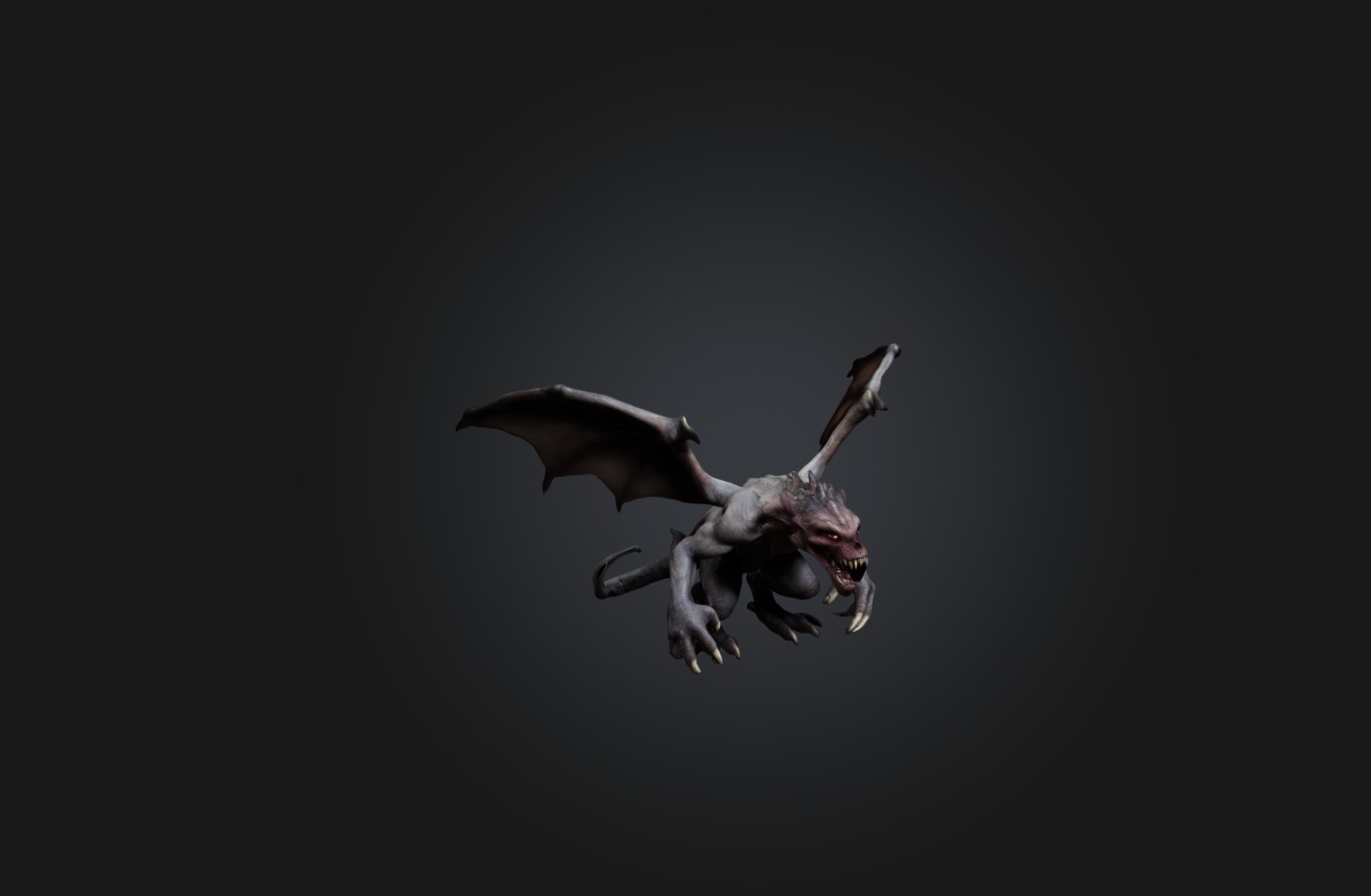 Realistic Monster Low-poly 3D model_4