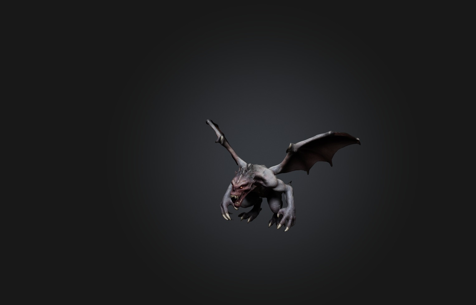 Realistic Monster Low-poly 3D model_2