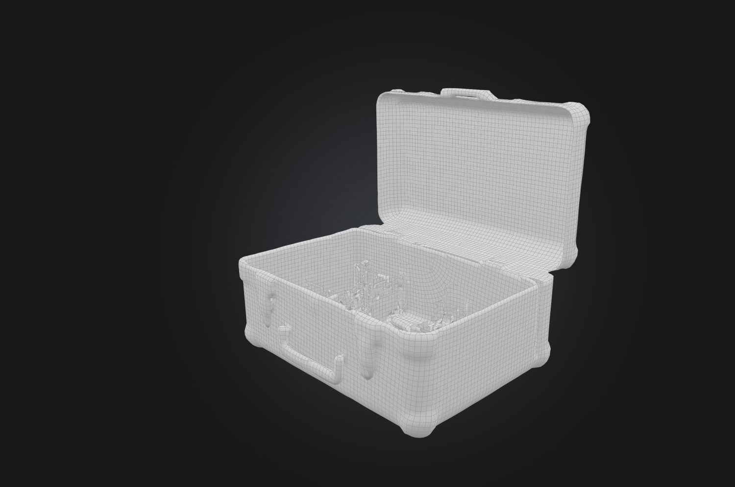 Realistic Toolbox Low-poly 3D model_1