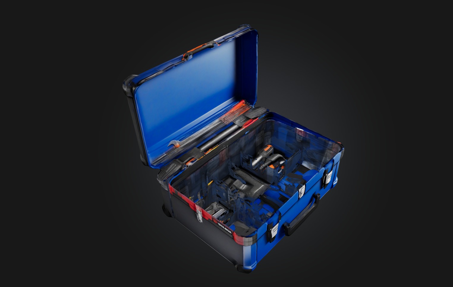 Realistic Toolbox Low-poly 3D model_6