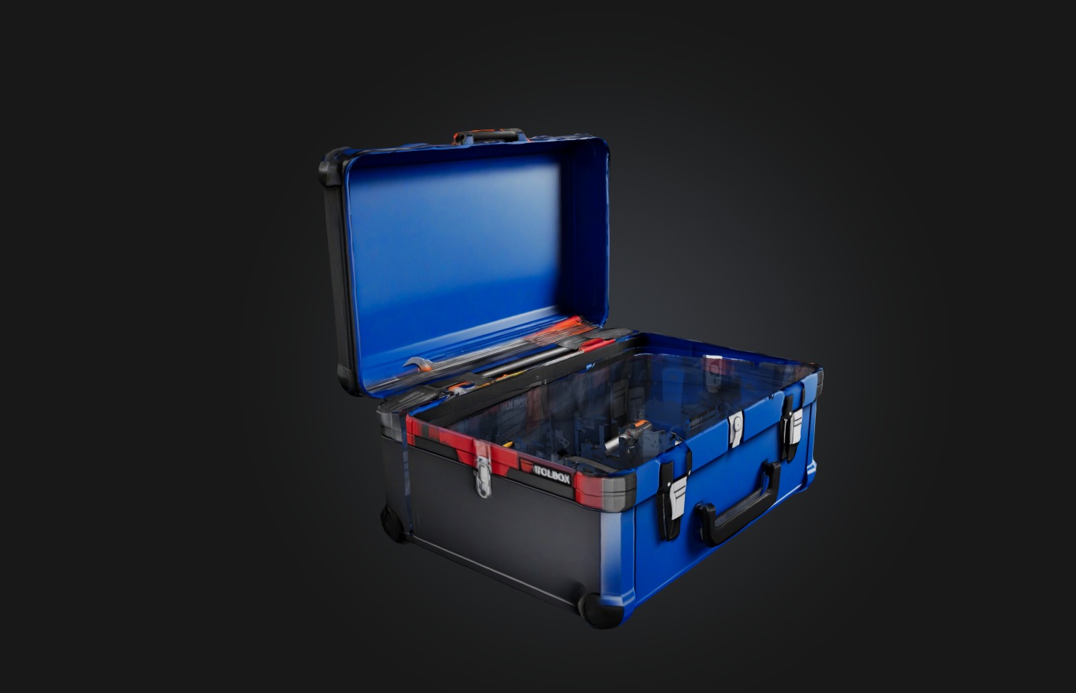 Realistic Toolbox Low-poly 3D model_5