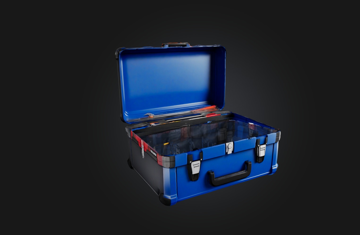 Realistic Toolbox Low-poly 3D model_4