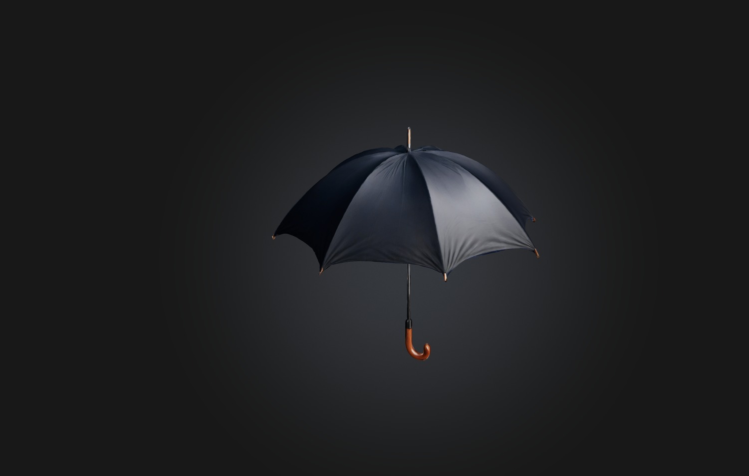 Realistic Umbrella Low-poly 3D model_6