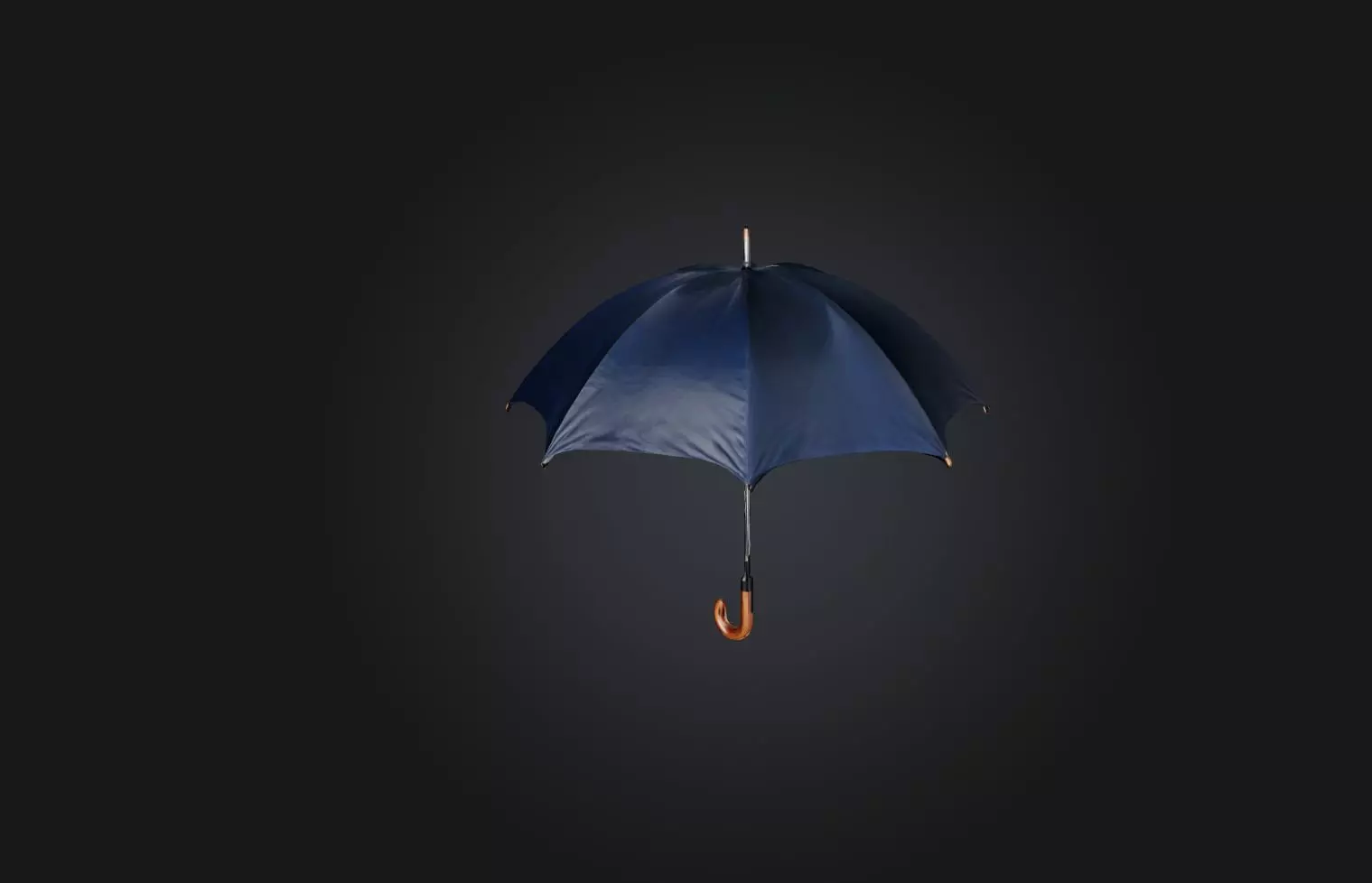 Realistic Umbrella Low-poly 3D model_0