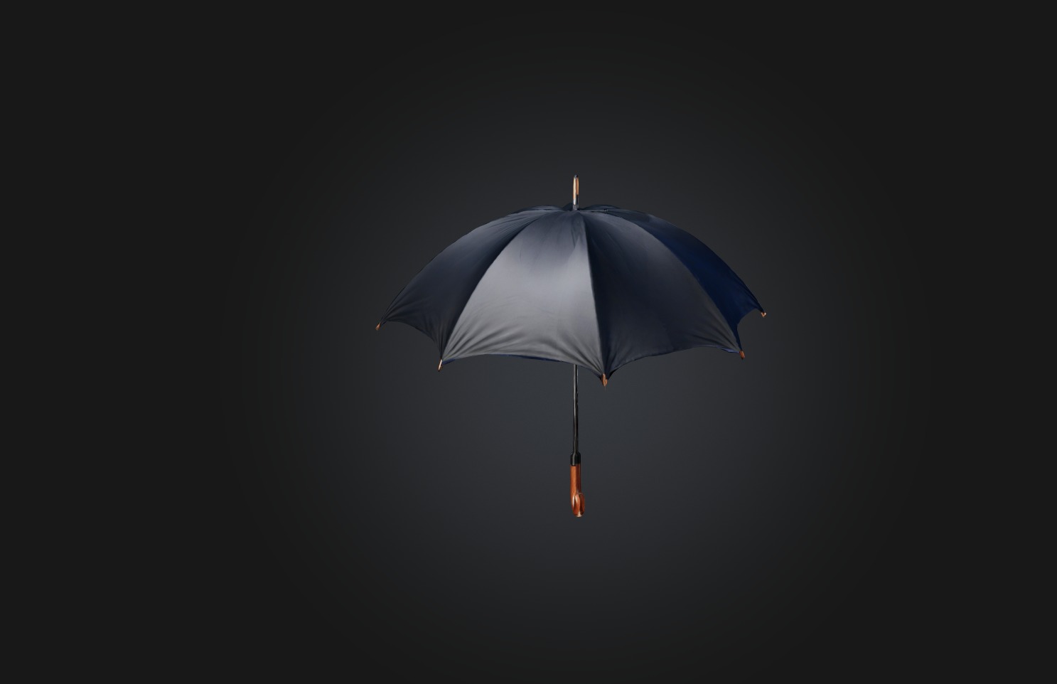 Realistic Umbrella Low-poly 3D model_5