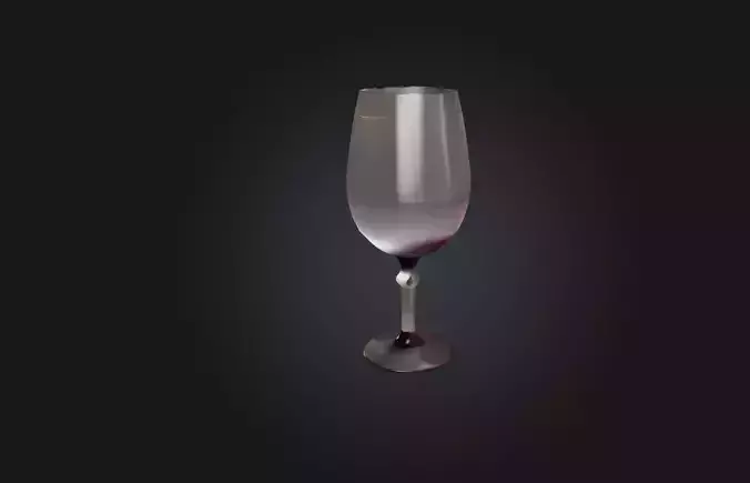 Realistic Wine Glass