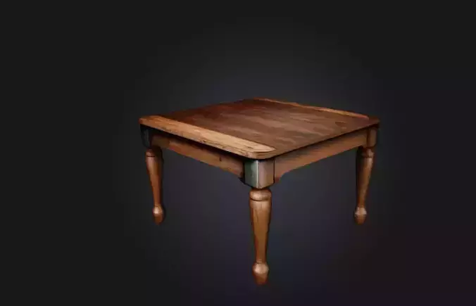 Realistic Wooden Table