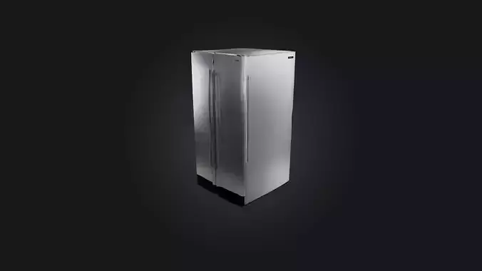Refrigerator Low-poly 3D model