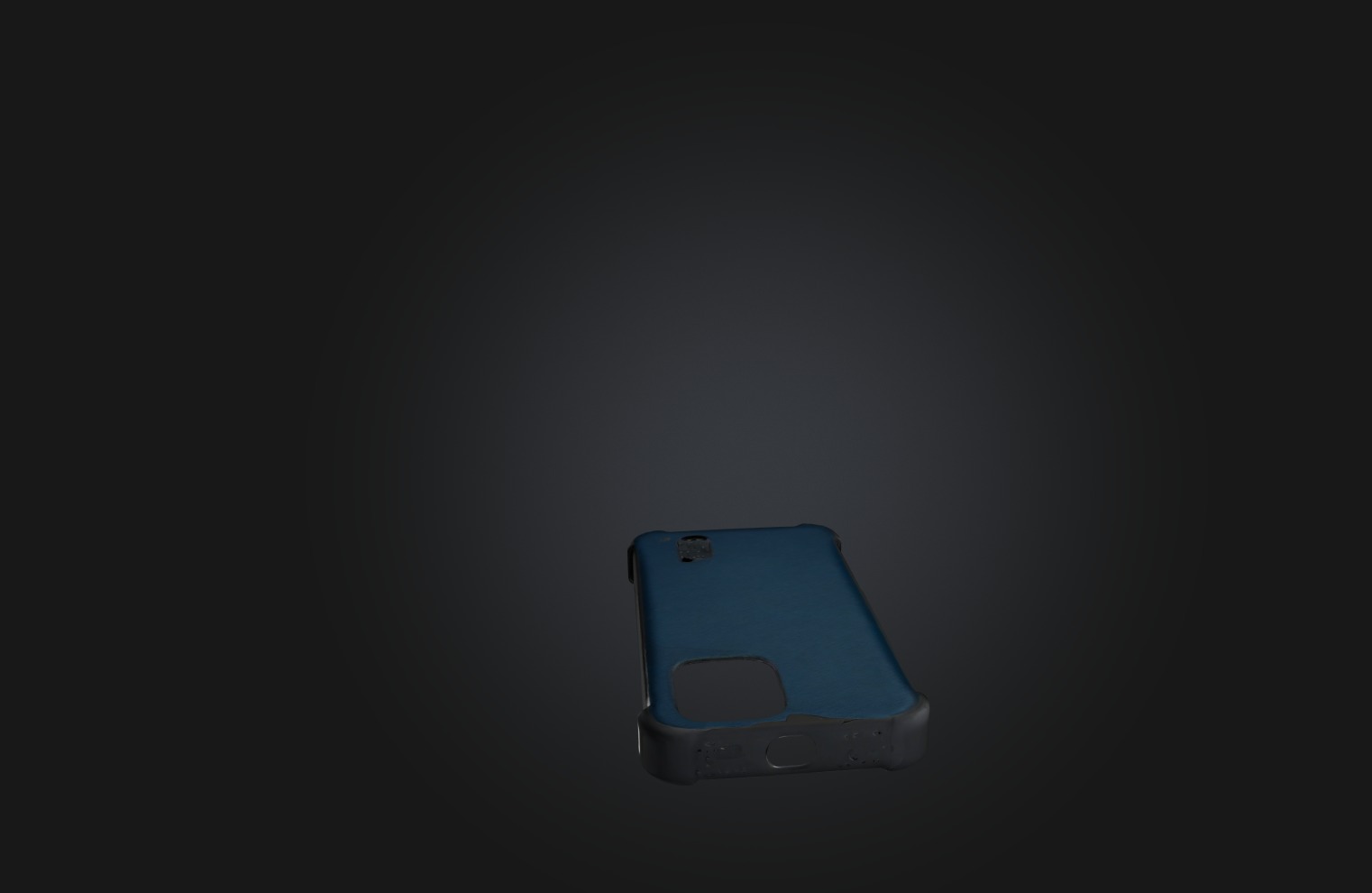 Smartphone Case Low-poly 3D model_6