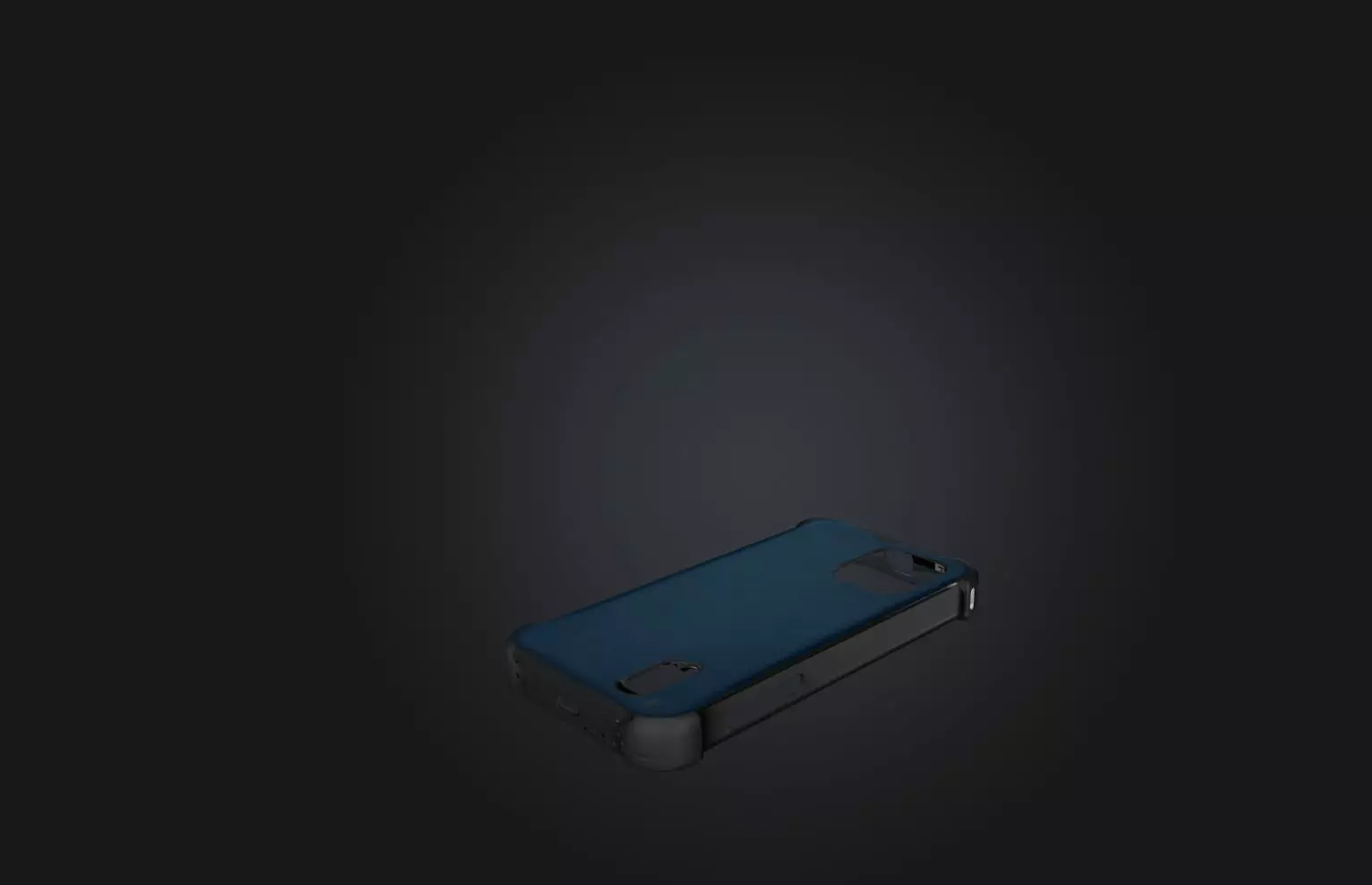 Smartphone Case Low-poly 3D model_0