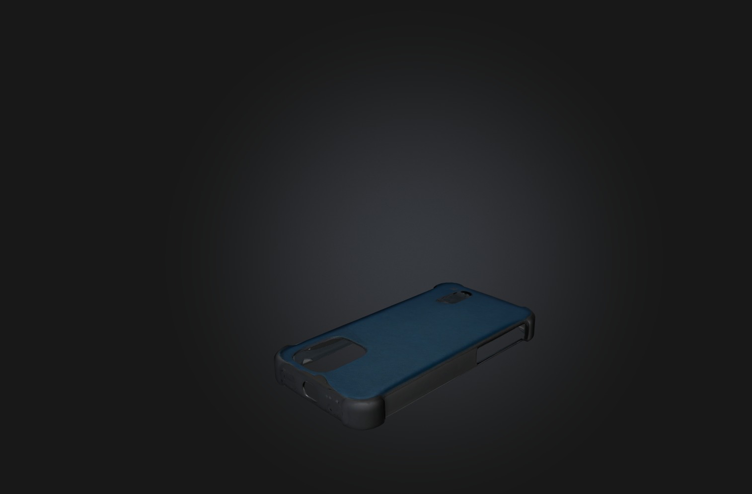 Smartphone Case Low-poly 3D model_5