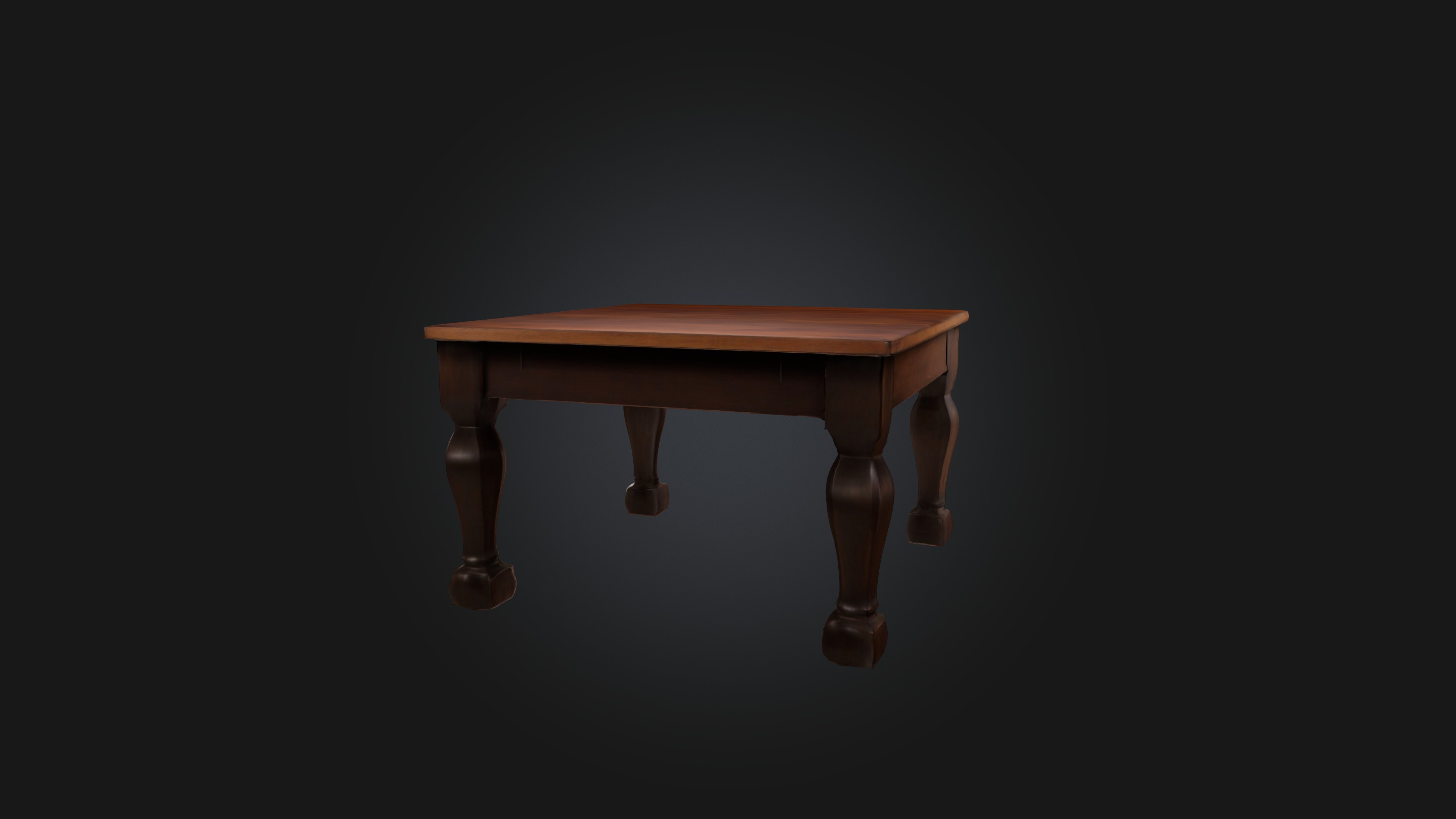 Table Low-poly 3D model_4