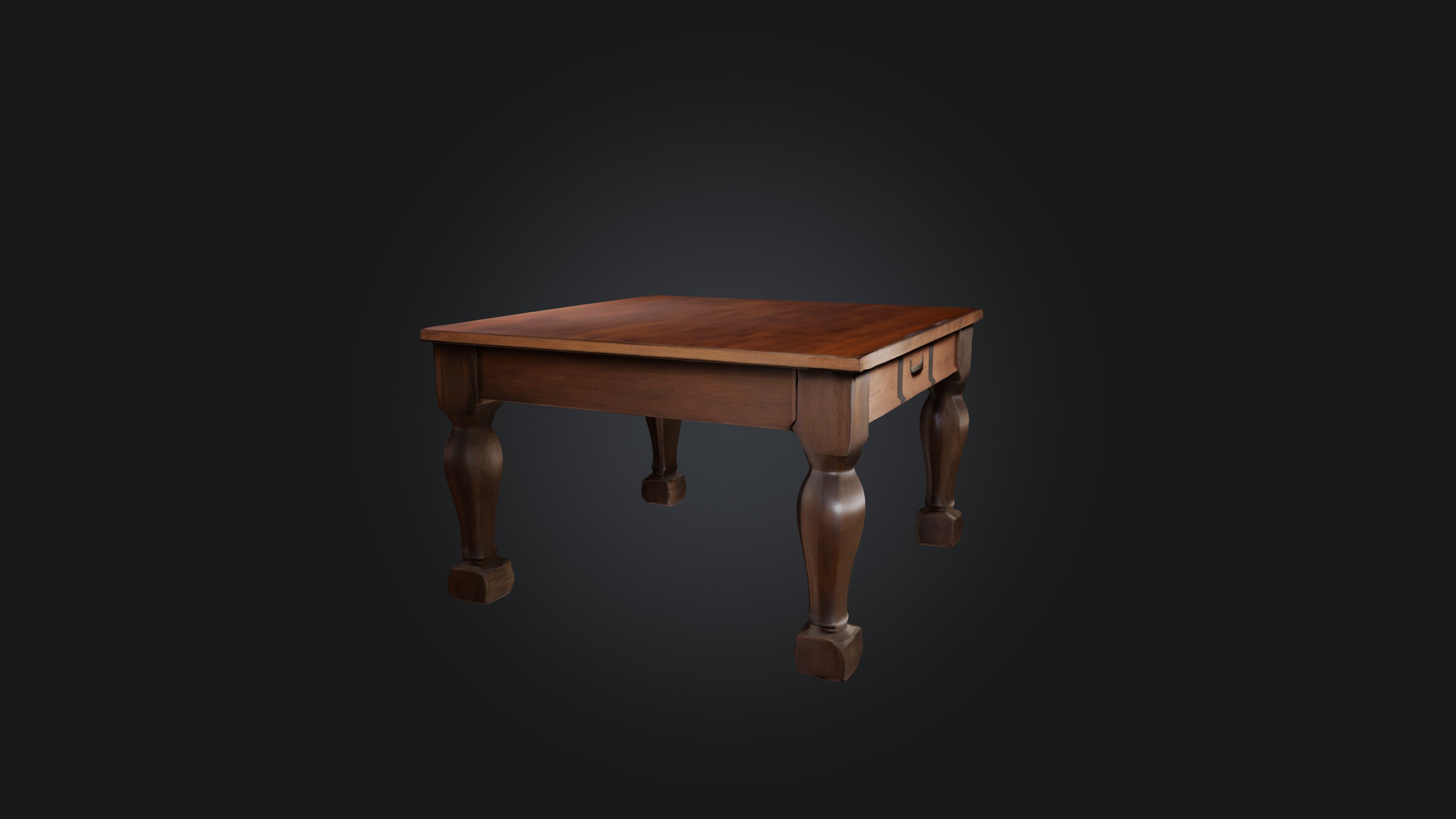 Table Low-poly 3D model_3
