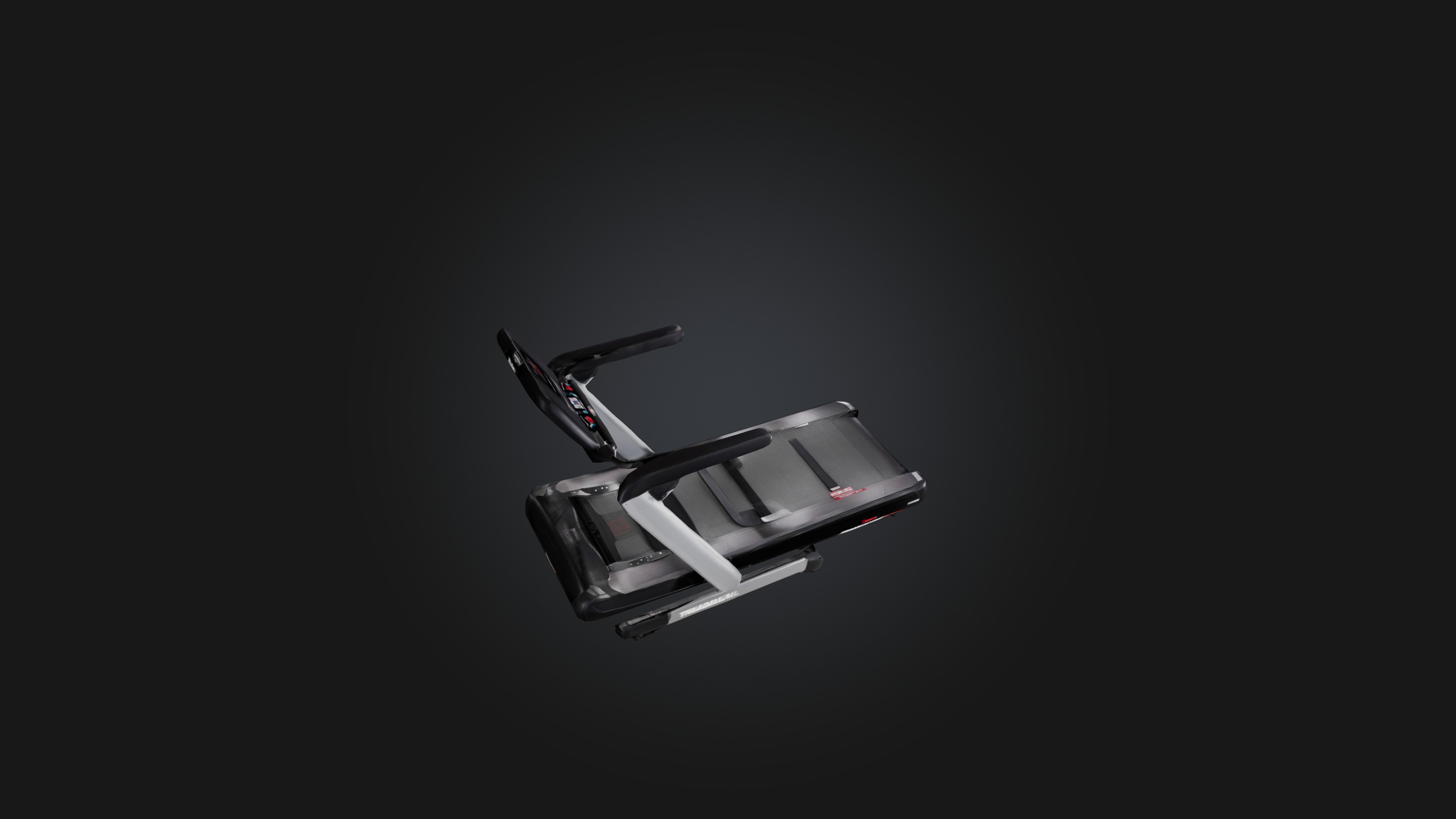 Treadmill Low-poly 3D model_7