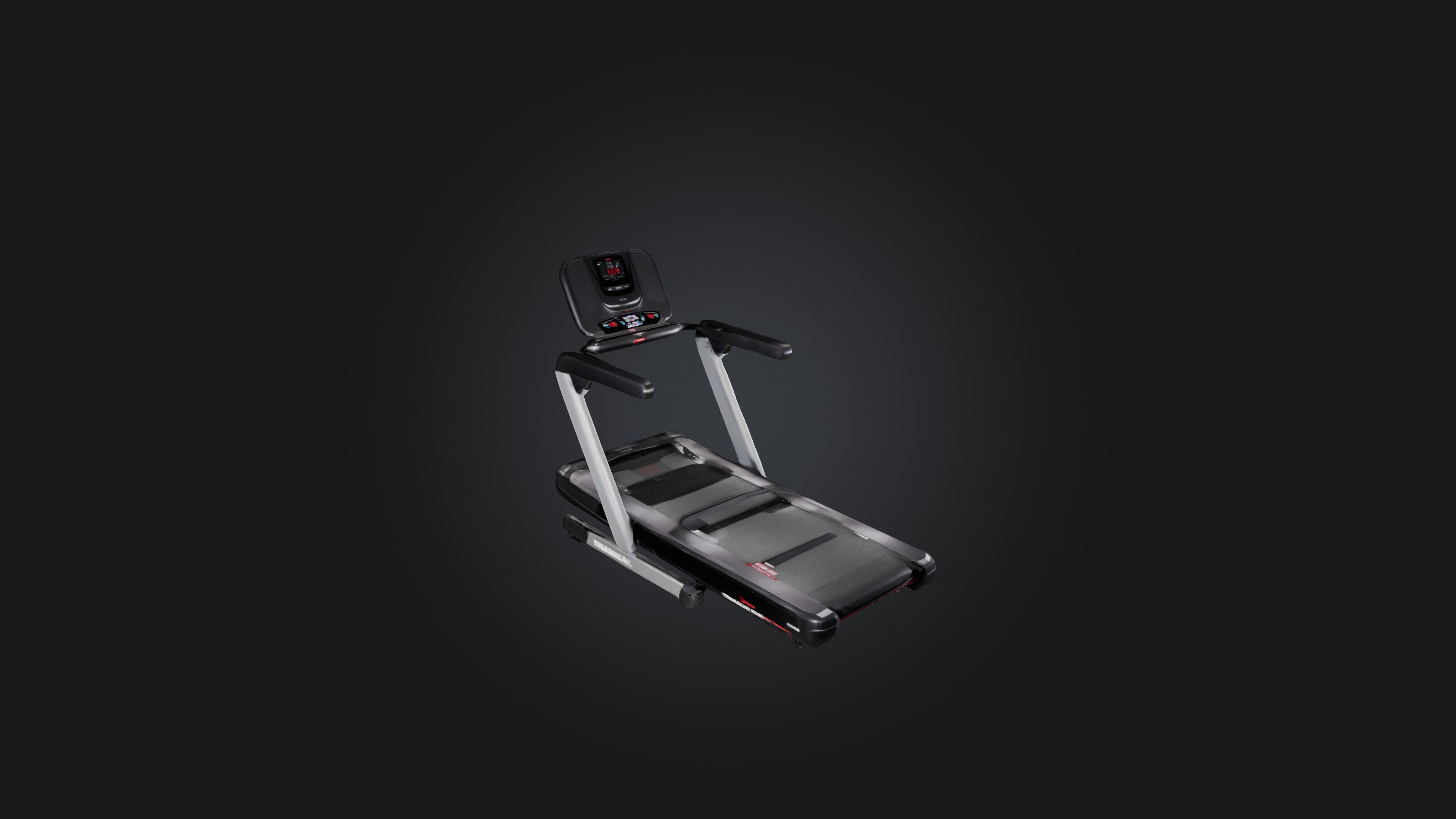 Treadmill Low-poly 3D model_4