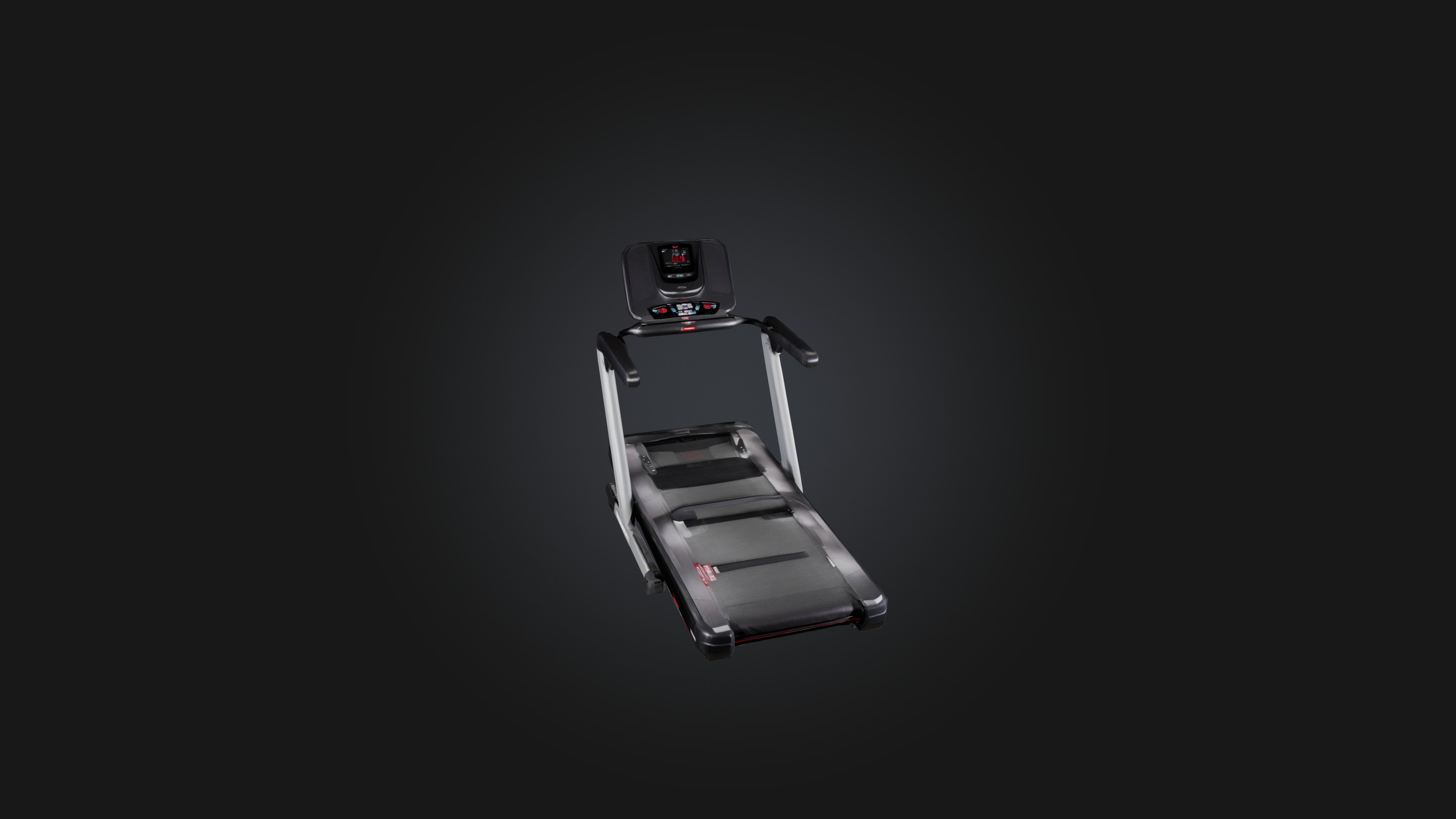 Treadmill Low-poly 3D model_3