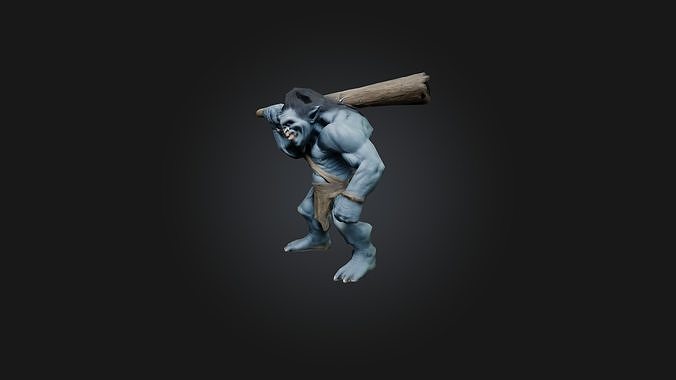 Troll model Low-poly 3D model