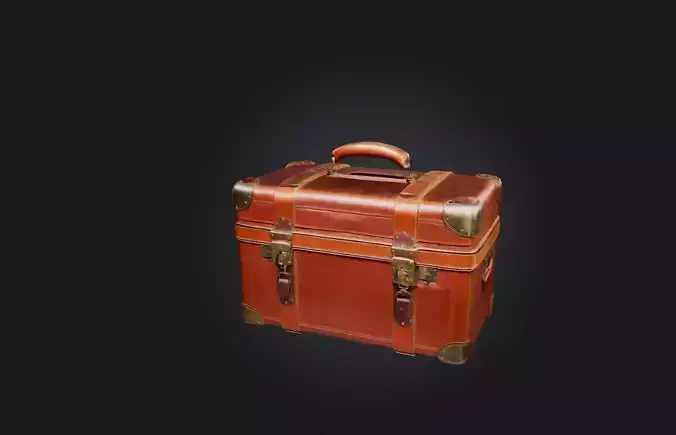 Vintage Leather Suitcase