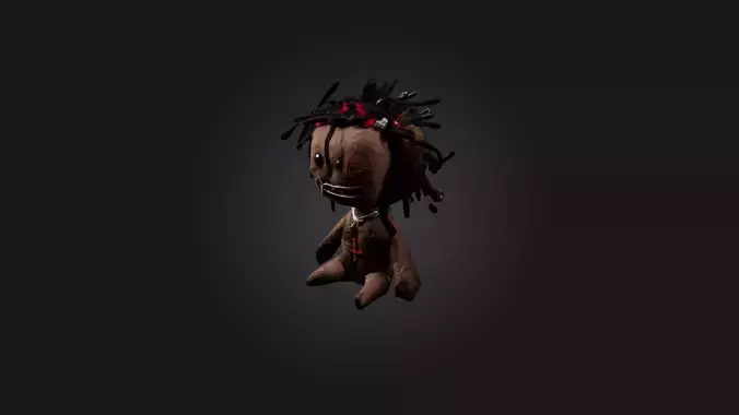Voodoo Doll Low-poly 3D model