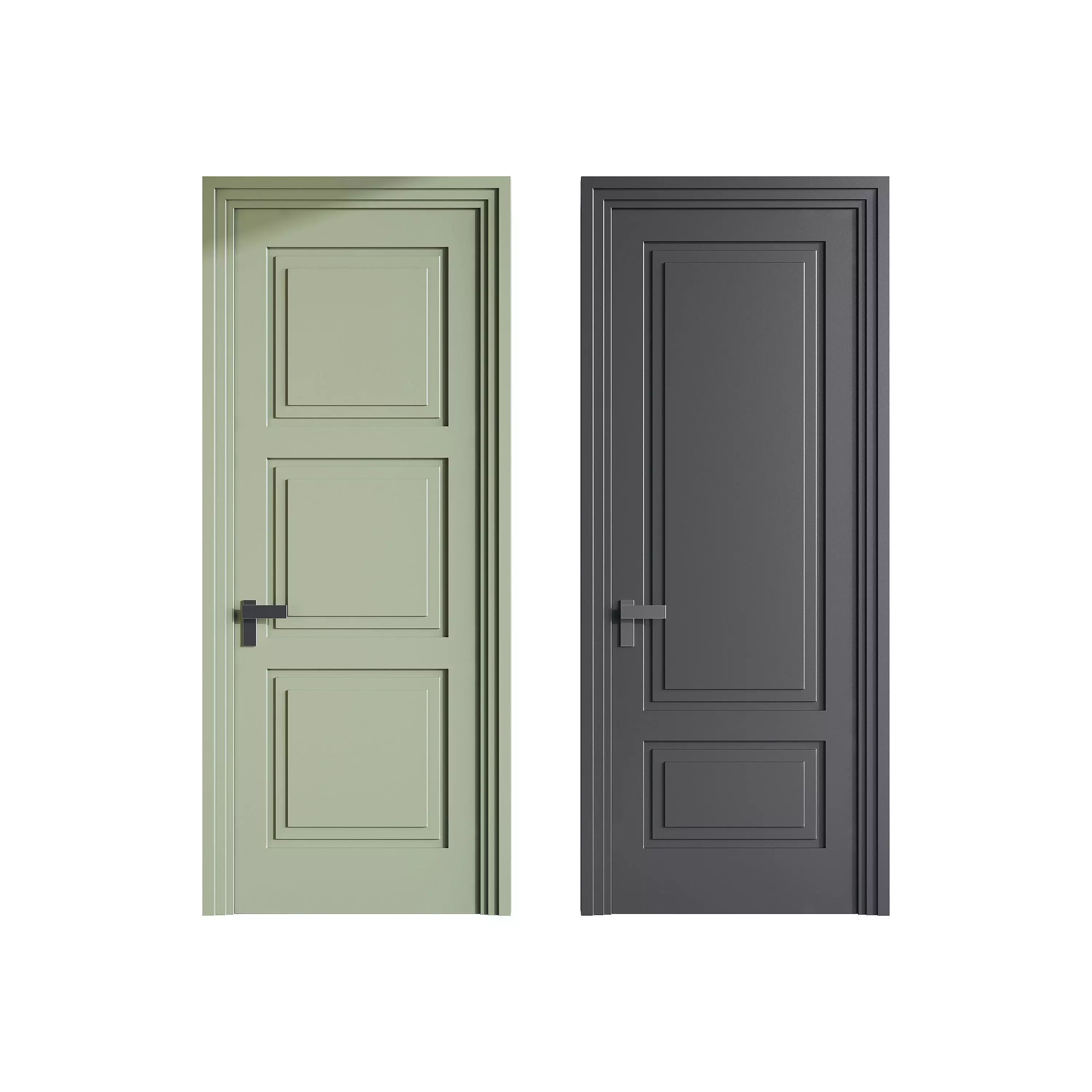 Modern entrance door 82 3D model_0