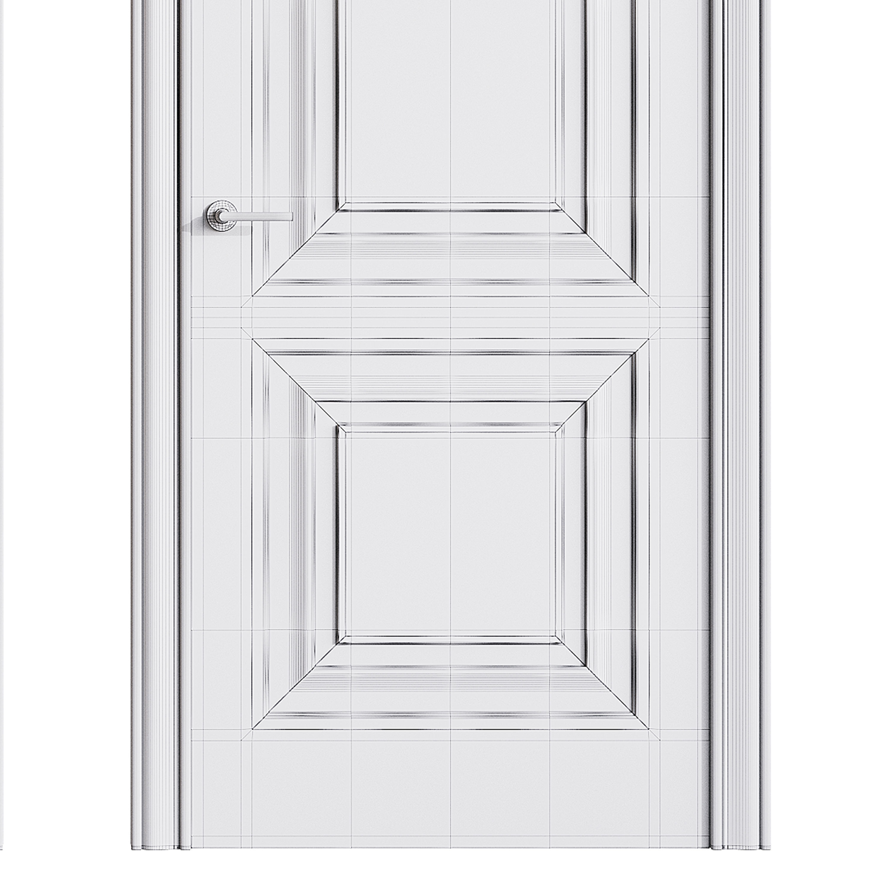 Modern entrance door 83 3D model_14