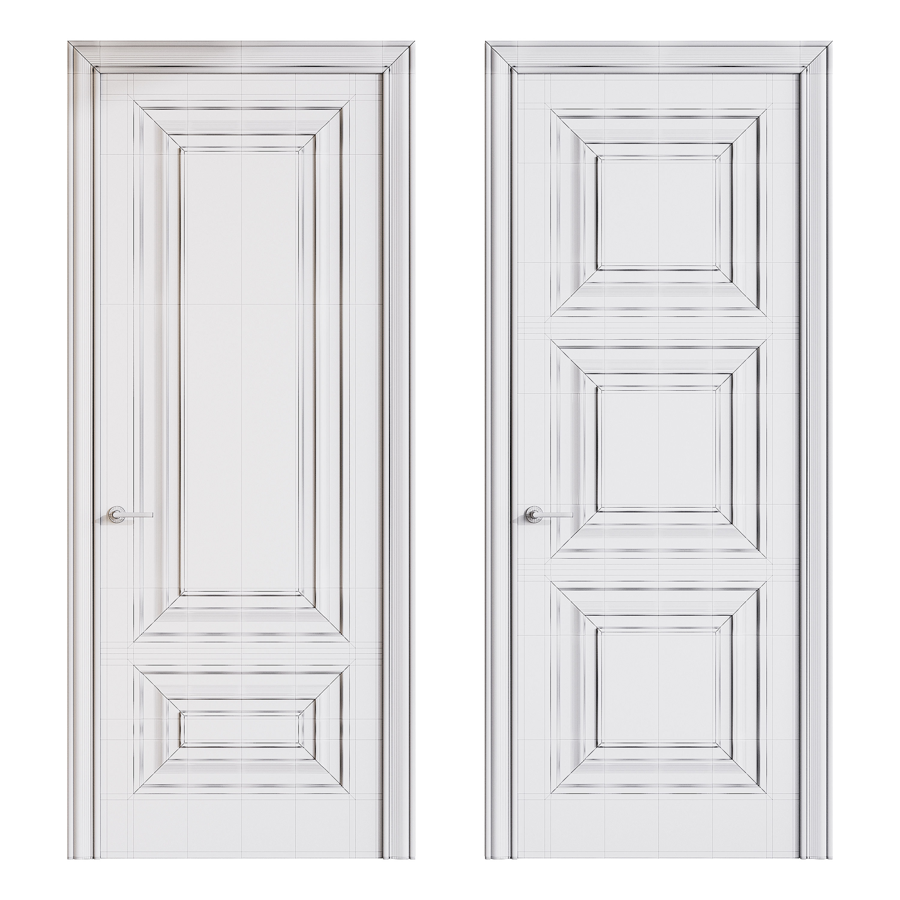 Modern entrance door 83 3D model_13